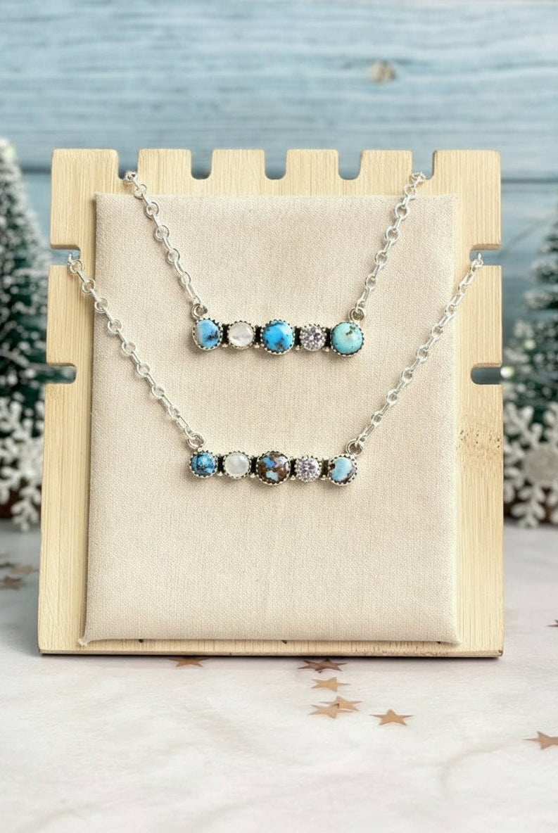 Winter Frost Golden Hills Bar Necklace-Necklaces-Krush Kandy, Women's Online Fashion Boutique Located in Phoenix, Arizona (Scottsdale Area)