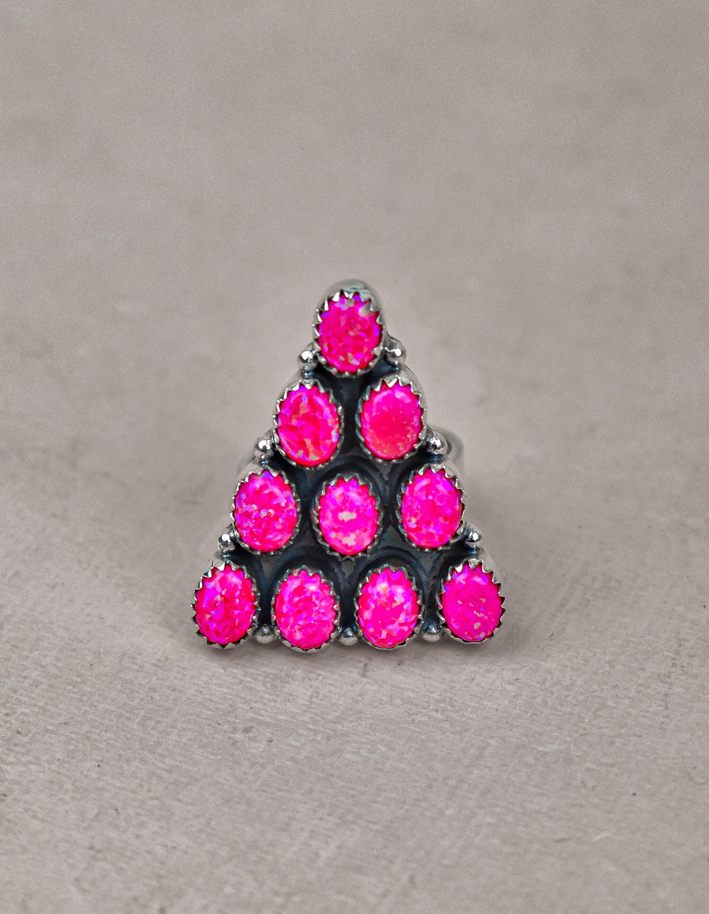 Pyramid Prism Gemstone Ring-Cluster Rings-Krush Kandy, Women's Online Fashion Boutique Located in Phoenix, Arizona (Scottsdale Area)