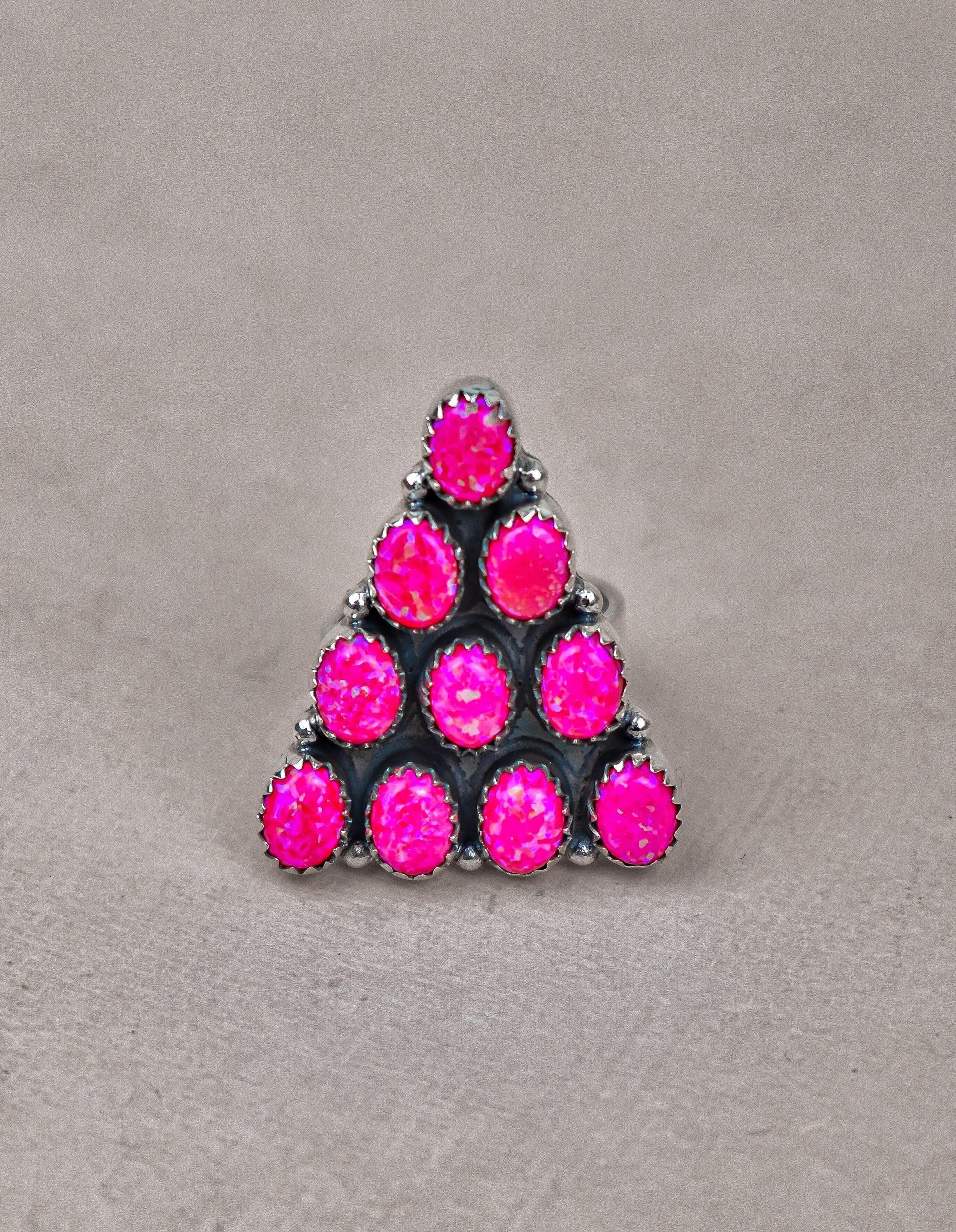 Pyramid Prism Gemstone Ring-Cluster Rings-Krush Kandy, Women's Online Fashion Boutique Located in Phoenix, Arizona (Scottsdale Area)