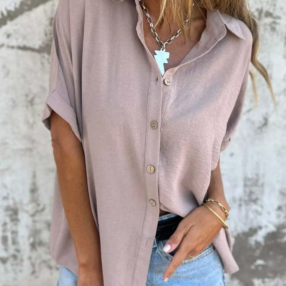 The Everyday Pop Button-Down Shirt-Krush Kandy, Women's Online Fashion Boutique Located in Phoenix, Arizona (Scottsdale Area)