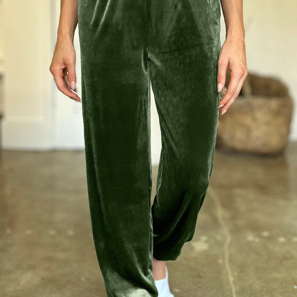 FAM-FAM Pocketed Elastic Waist Joggers-Pants-Krush Kandy, Women's Online Fashion Boutique Located in Phoenix, Arizona (Scottsdale Area)