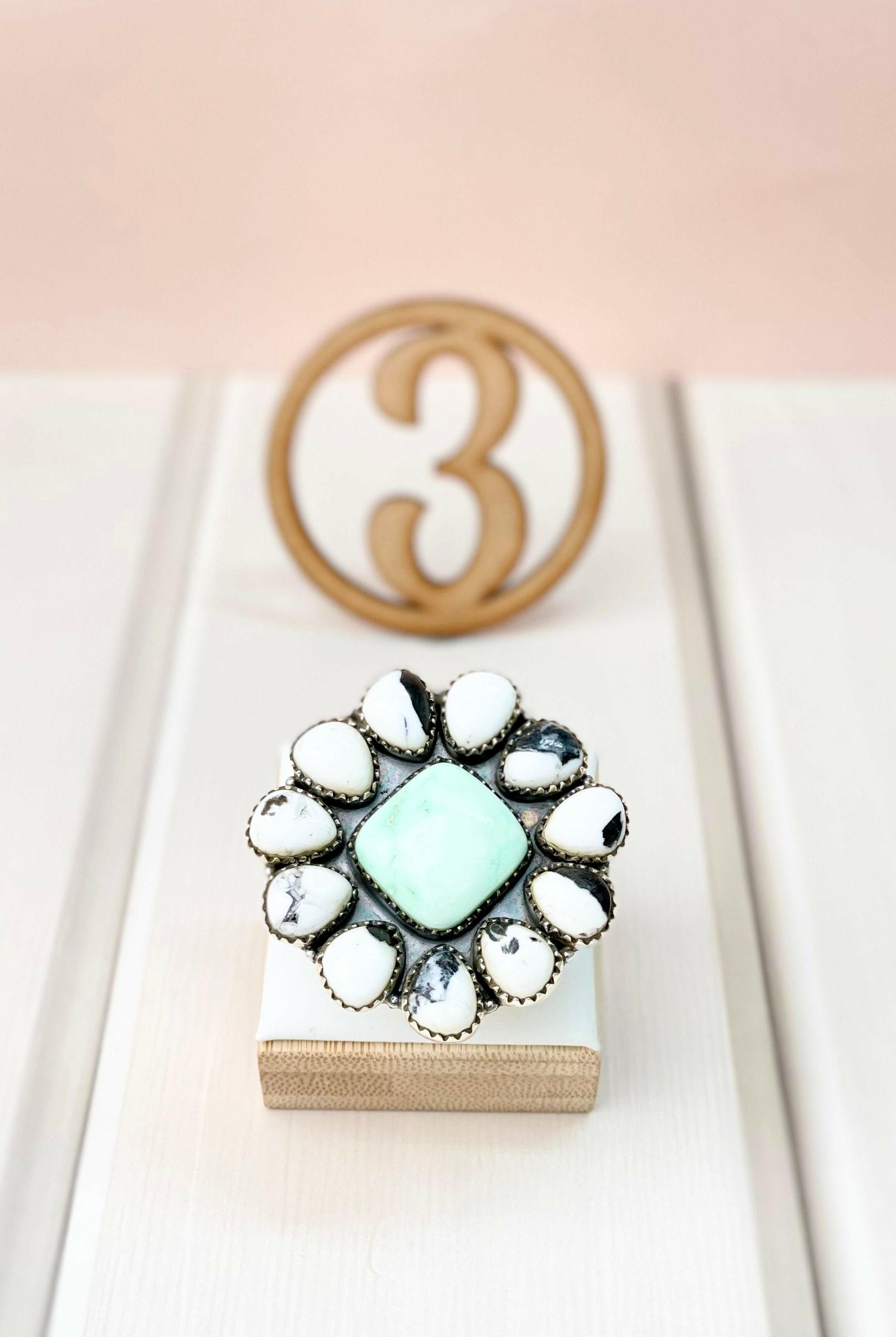 Paloma & White Buffalo Cluster Rings-Rings-Krush Kandy, Women's Online Fashion Boutique Located in Phoenix, Arizona (Scottsdale Area)