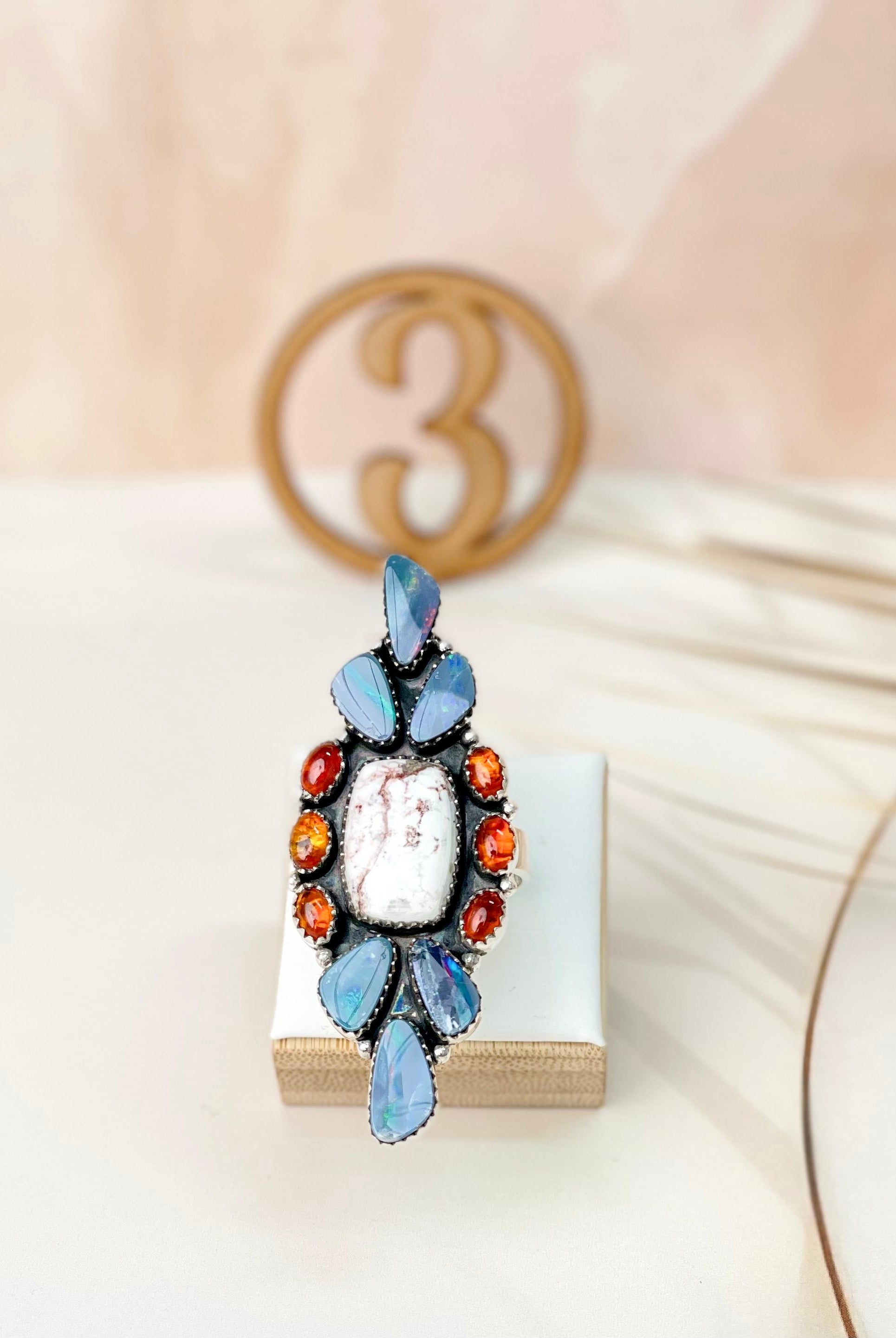 Australian Opal, Amber & Wild Horse Mixed Rings 24-Rings-Krush Kandy, Women's Online Fashion Boutique Located in Phoenix, Arizona (Scottsdale Area)