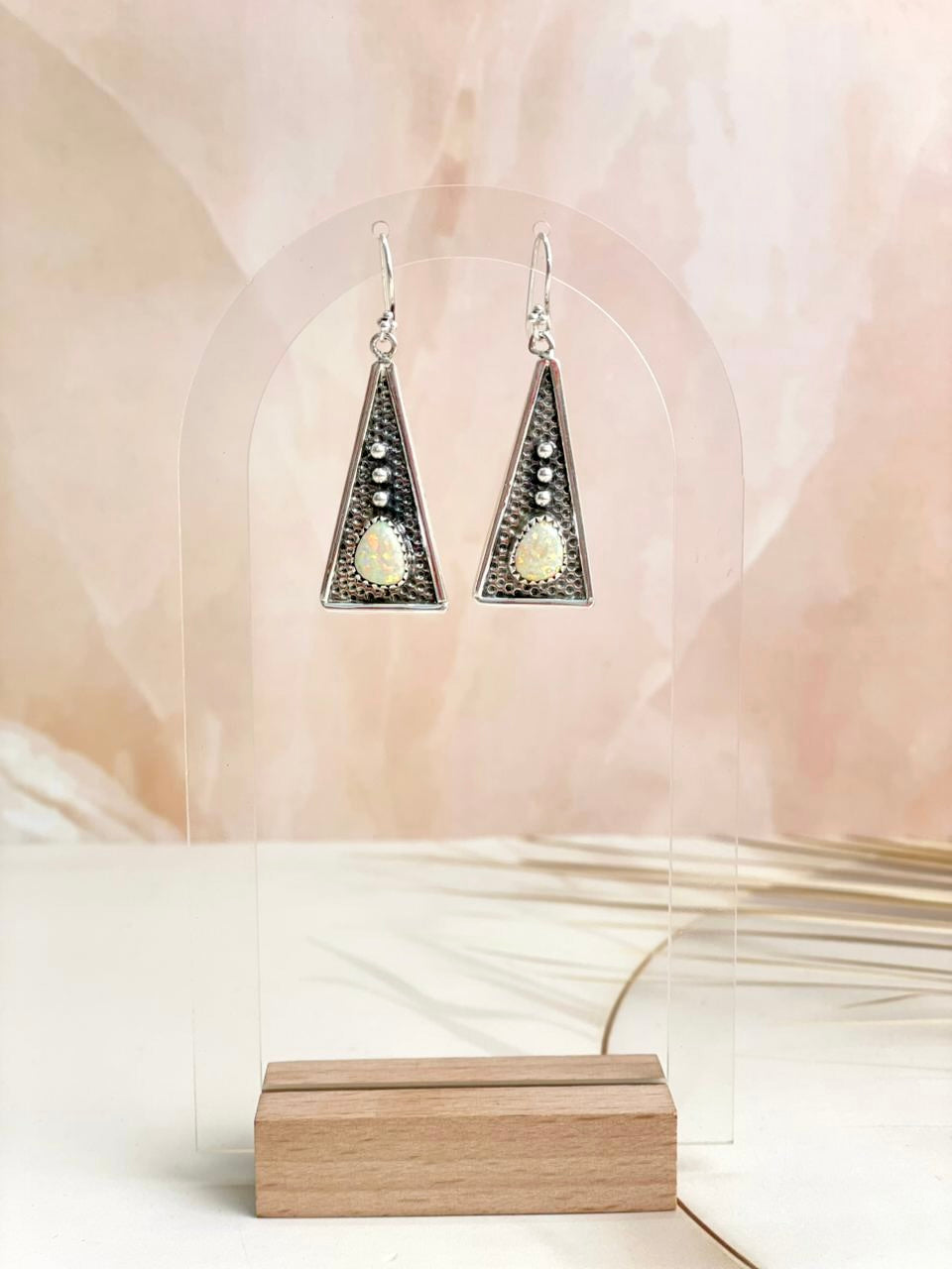 Boho Stamped Triangle Multi Earrings-Earrings-Krush Kandy, Women's Online Fashion Boutique Located in Phoenix, Arizona (Scottsdale Area)