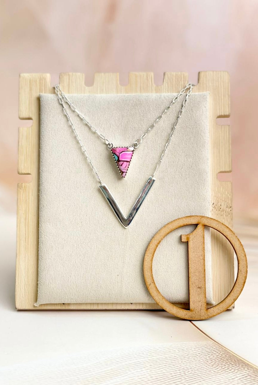 Layered Triad Necklace sno 1-Necklaces-Krush Kandy, Women's Online Fashion Boutique Located in Phoenix, Arizona (Scottsdale Area)