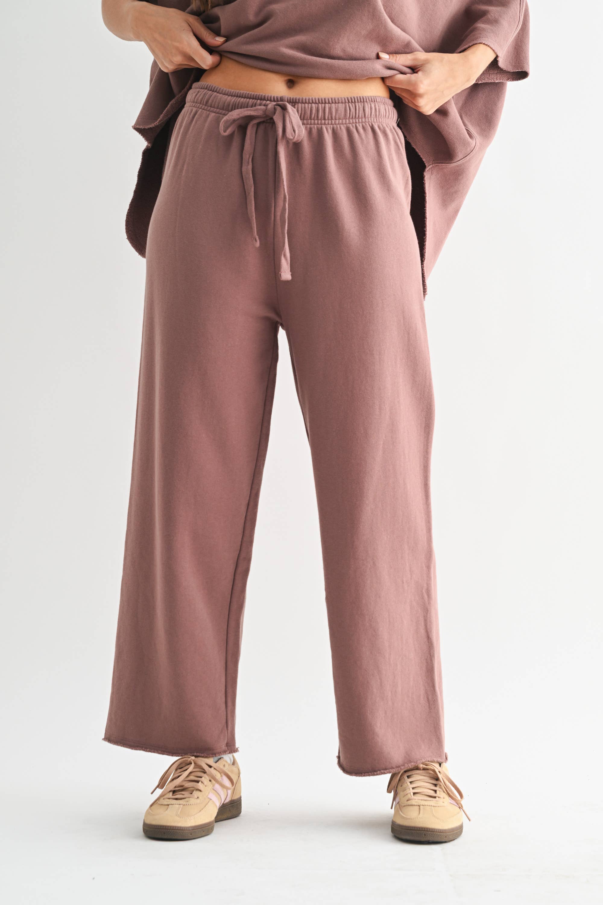 Cotton Wide Leg Pants-Bottoms-Krush Kandy, Women's Online Fashion Boutique Located in Phoenix, Arizona (Scottsdale Area)