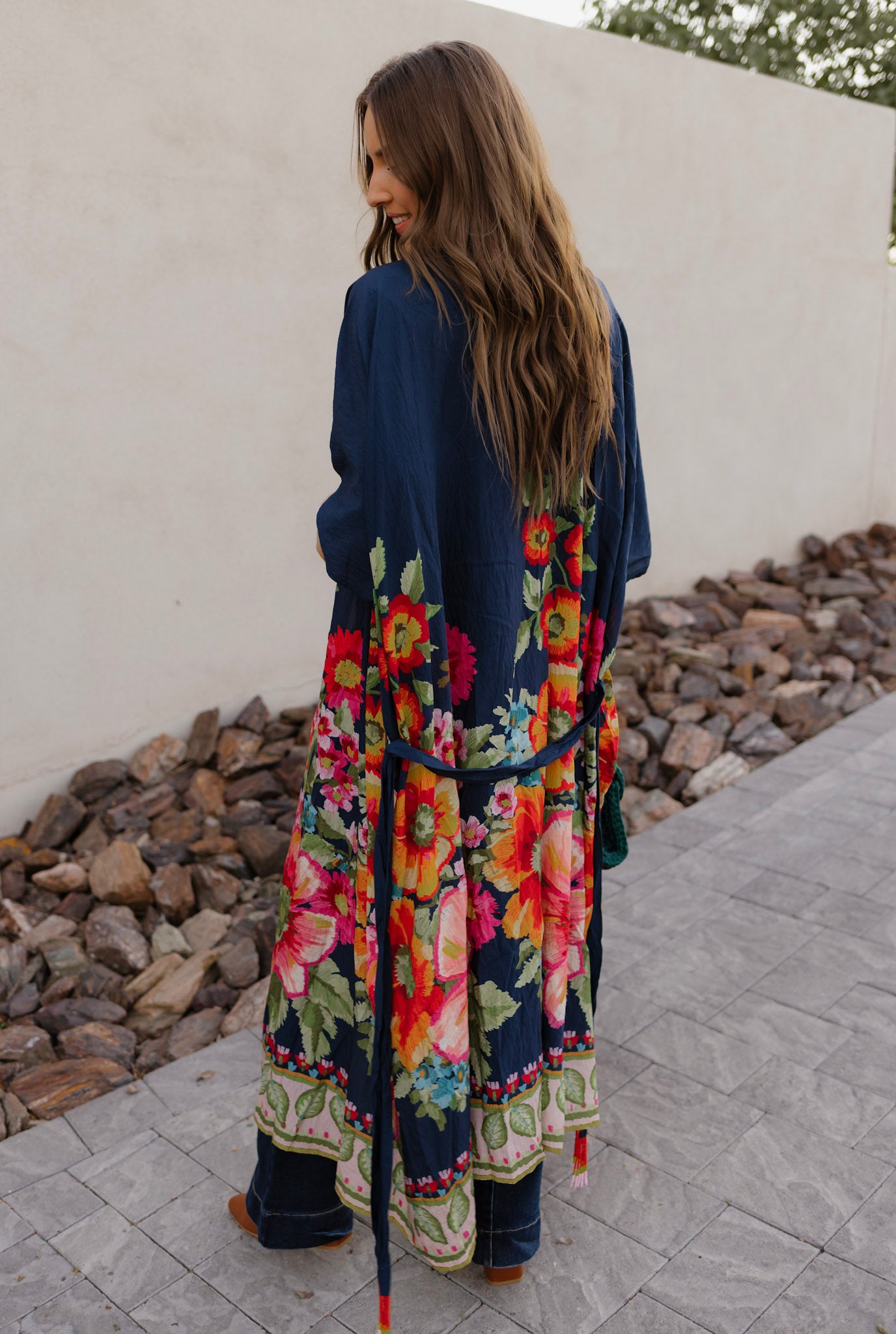 Boho Luxe Styling with the Giant Floral Kimono Duster-Kimonos-Krush Kandy, Women's Online Fashion Boutique Located in Phoenix, Arizona (Scottsdale Area)