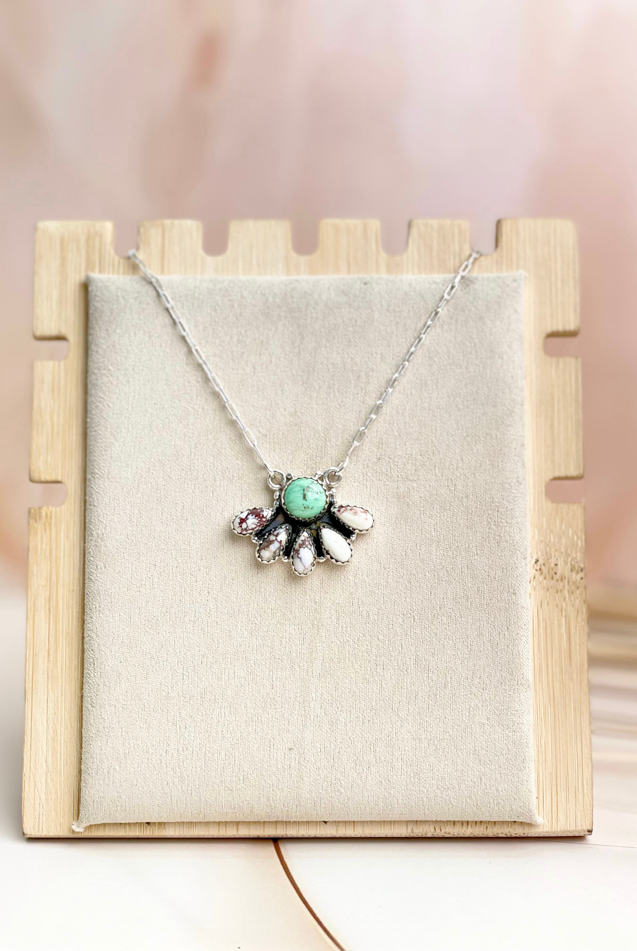 Wild Horse & Varascite Necklace Sno 10-Necklaces-Krush Kandy, Women's Online Fashion Boutique Located in Phoenix, Arizona (Scottsdale Area)