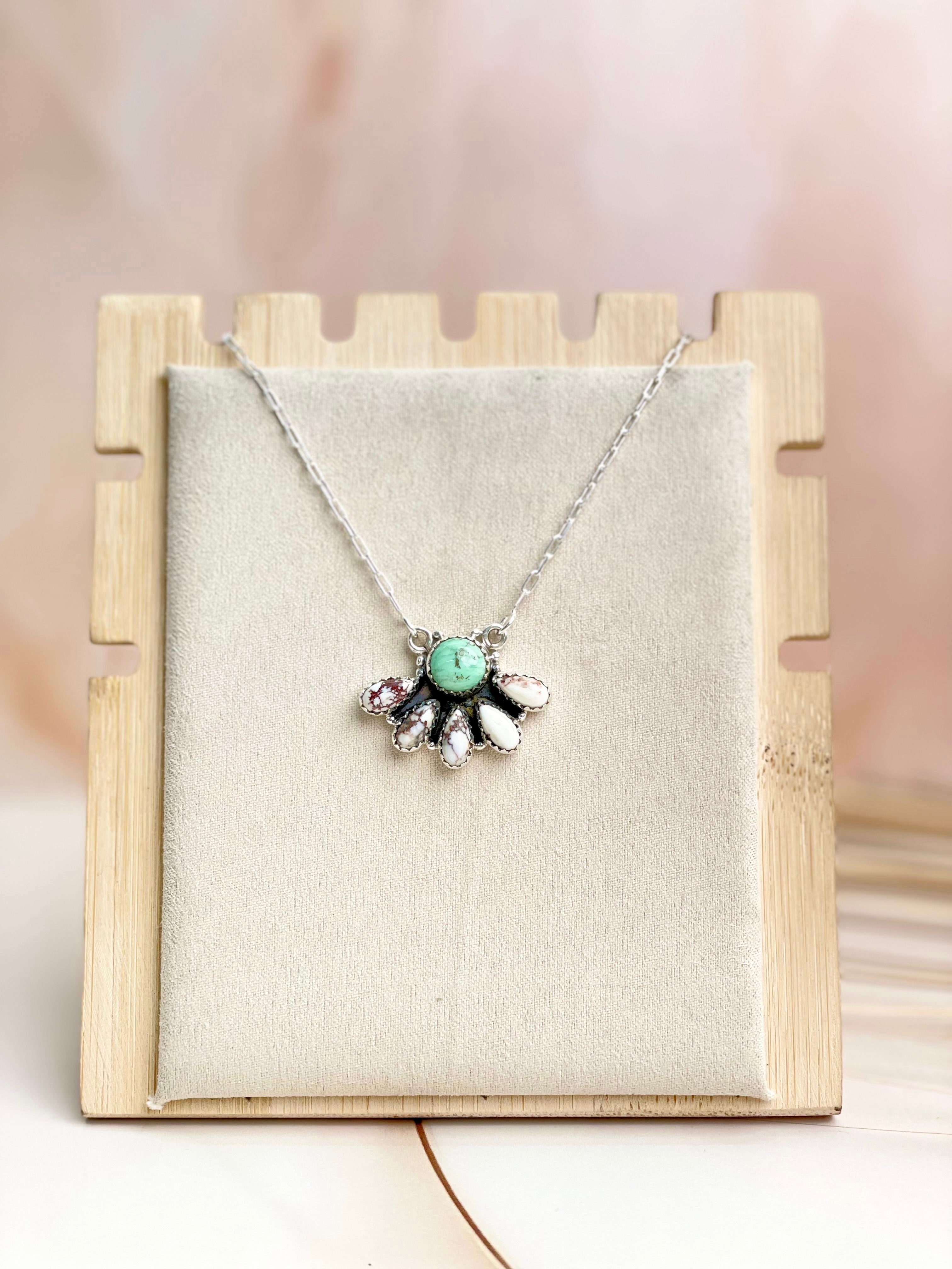 Wild Horse & Varascite Necklace Sno 10-Necklaces-Krush Kandy, Women's Online Fashion Boutique Located in Phoenix, Arizona (Scottsdale Area)