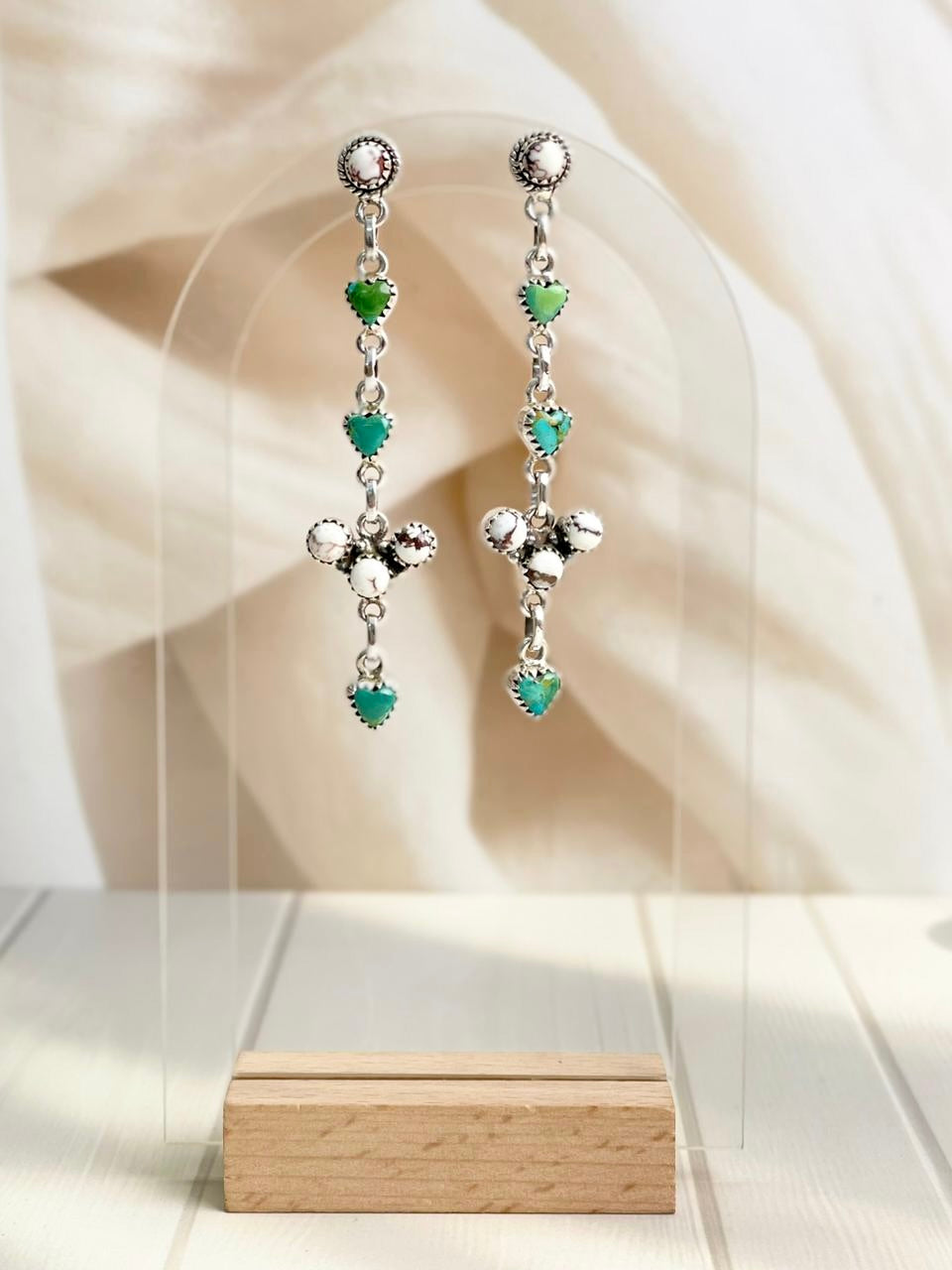 Boho Long Heart Dangle Earrings-Earrings-Krush Kandy, Women's Online Fashion Boutique Located in Phoenix, Arizona (Scottsdale Area)