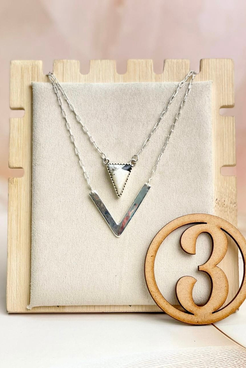 Layered Triad Necklace sno 1-Necklaces-Krush Kandy, Women's Online Fashion Boutique Located in Phoenix, Arizona (Scottsdale Area)