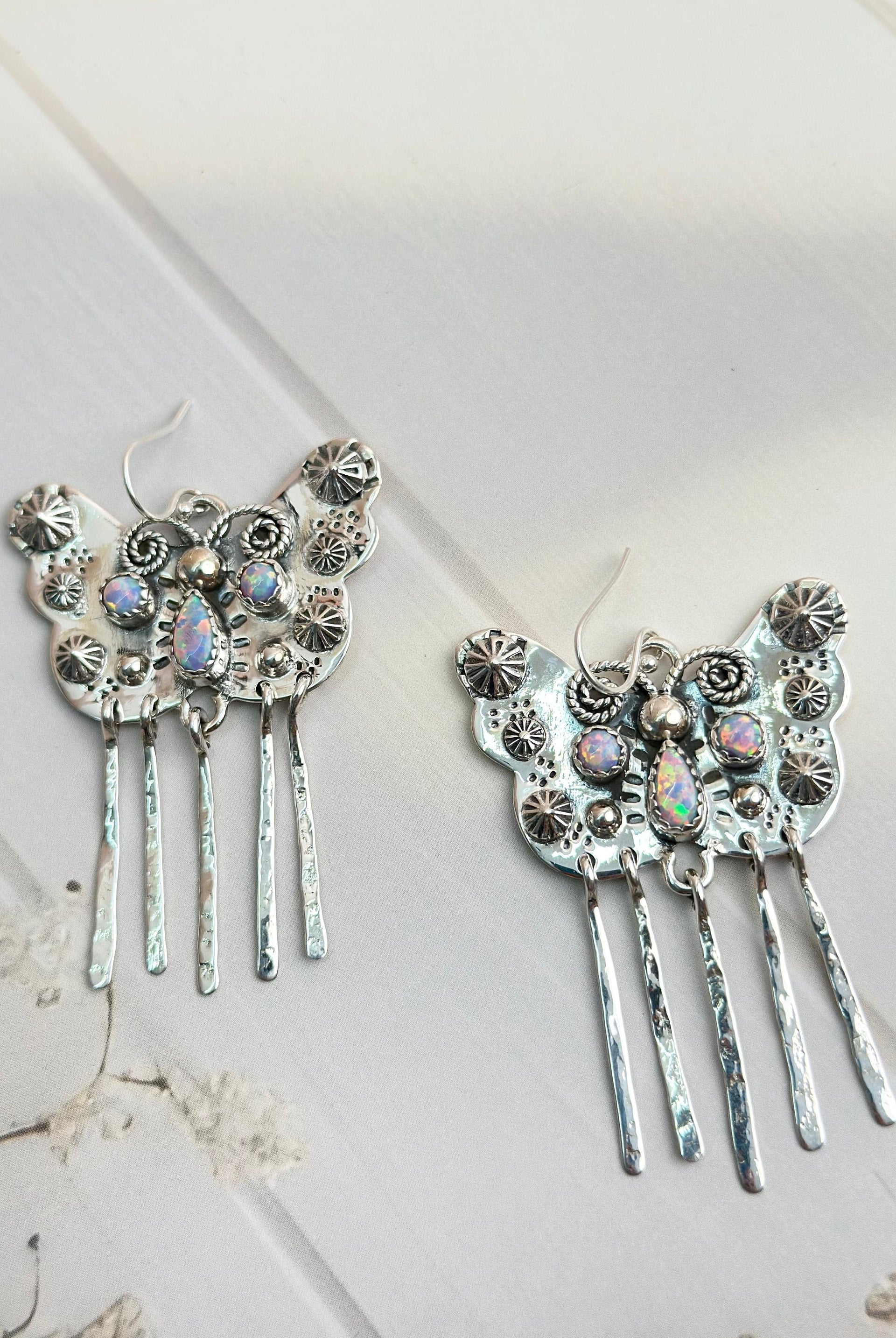 Boho Butterfly in Mesa Desert Opal Earrings-Earrings-Krush Kandy, Women's Online Fashion Boutique Located in Phoenix, Arizona (Scottsdale Area)