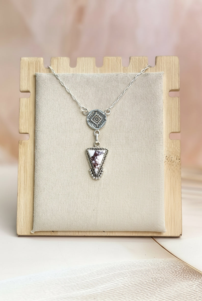 Aztec Triad Multi Stone Necklace-Necklaces-Krush Kandy, Women's Online Fashion Boutique Located in Phoenix, Arizona (Scottsdale Area)