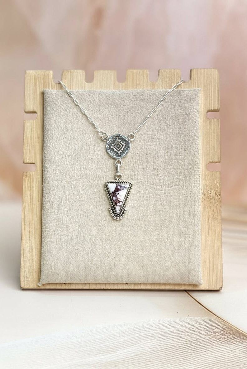 Aztec Triad Multi Stone Necklace-Necklaces-Krush Kandy, Women's Online Fashion Boutique Located in Phoenix, Arizona (Scottsdale Area)