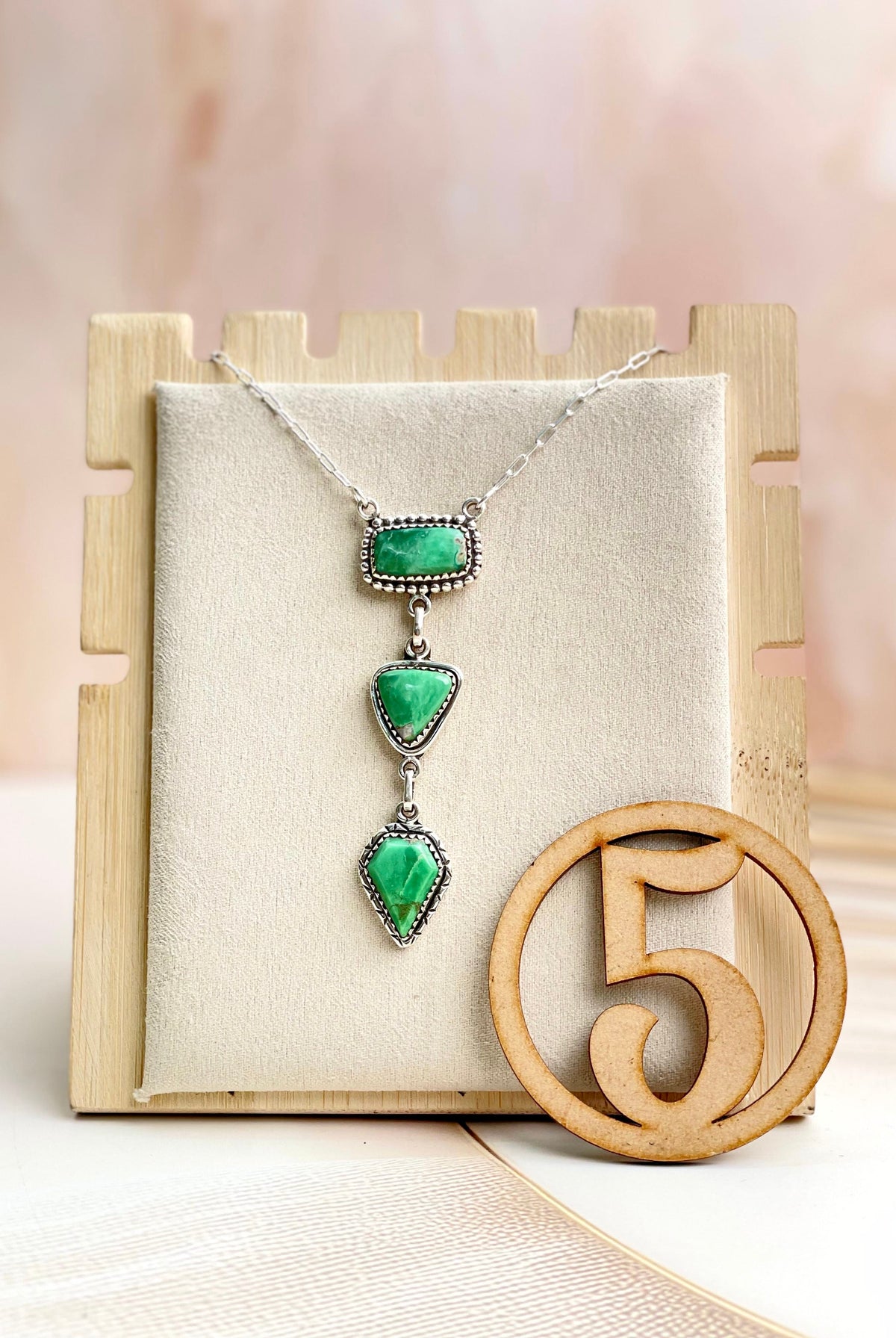 Australian Varascite Lariat Necklace Sno 15-Necklaces-Krush Kandy, Women's Online Fashion Boutique Located in Phoenix, Arizona (Scottsdale Area)