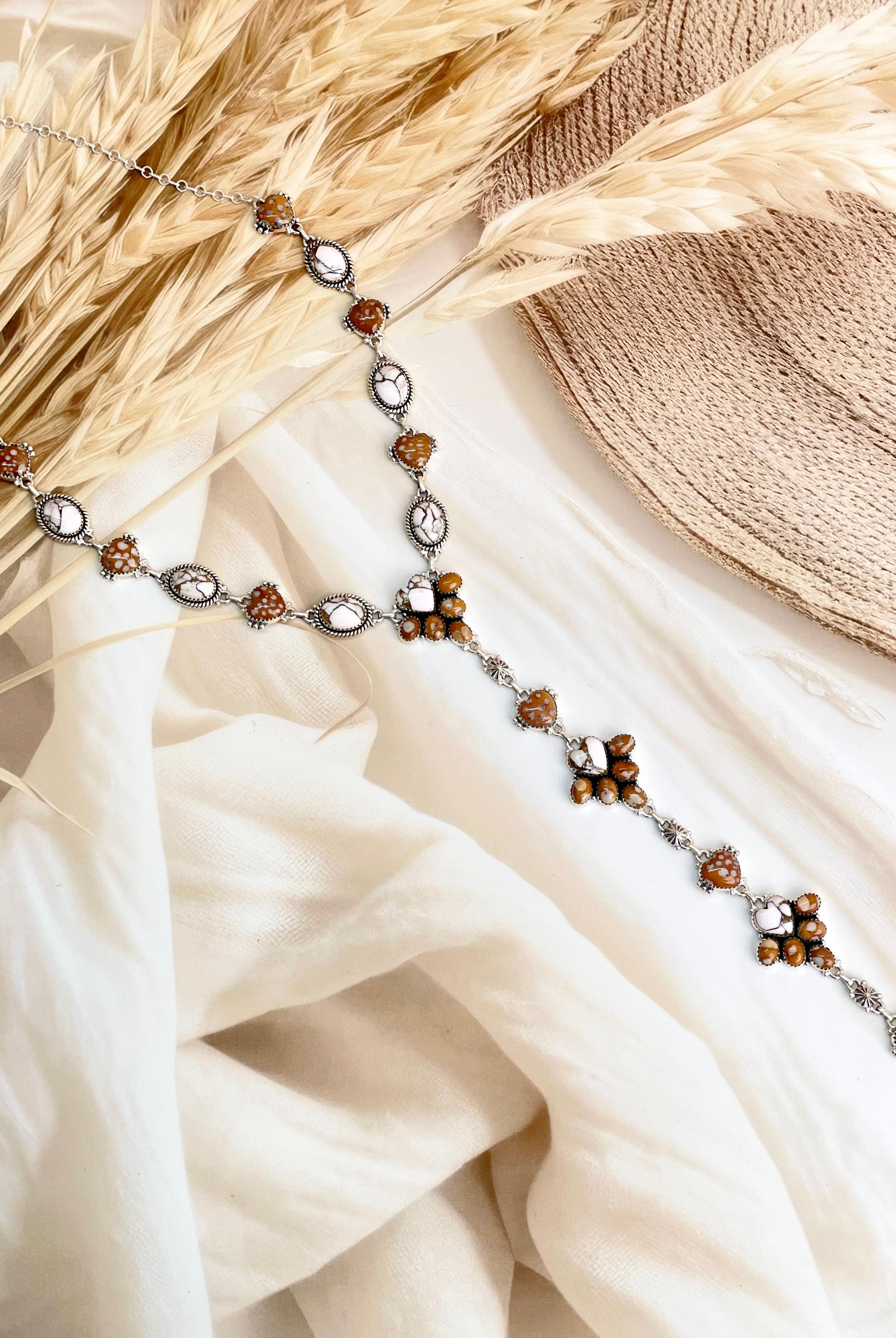 Angel Dahlia & Deer Fawn Necklace no9-Necklaces-Krush Kandy, Women's Online Fashion Boutique Located in Phoenix, Arizona (Scottsdale Area)