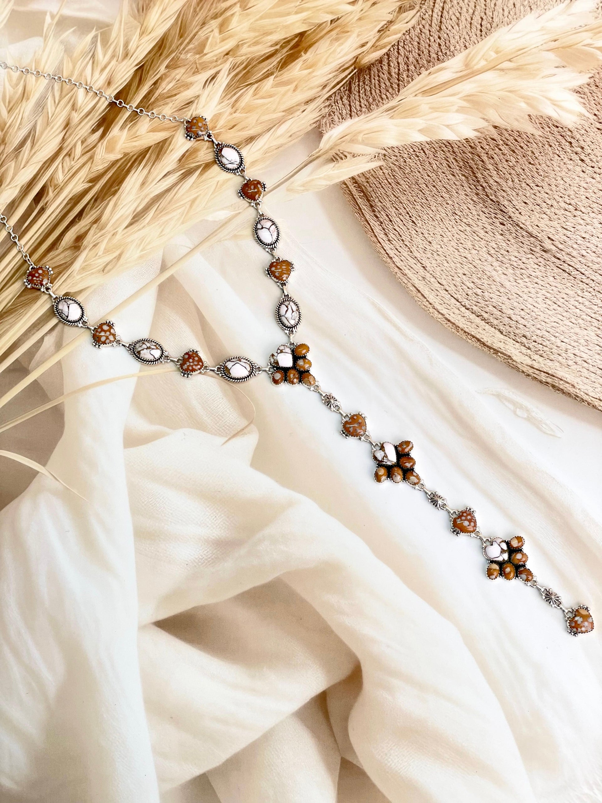 Angel Dahlia & Deer Fawn Necklace no9-Necklaces-Krush Kandy, Women's Online Fashion Boutique Located in Phoenix, Arizona (Scottsdale Area)