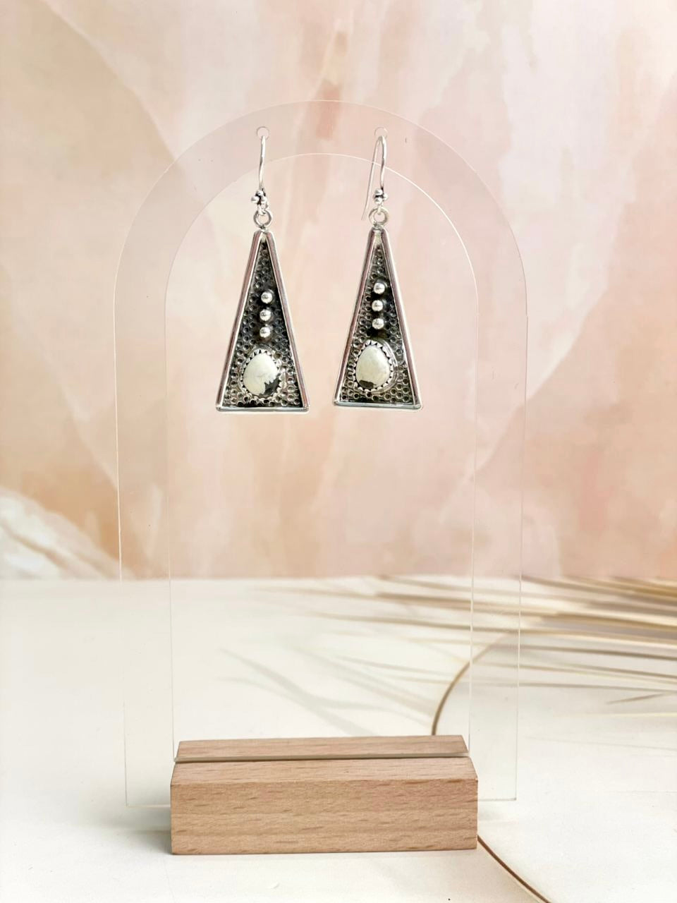 Boho Stamped Triangle Multi Earrings-Earrings-Krush Kandy, Women's Online Fashion Boutique Located in Phoenix, Arizona (Scottsdale Area)