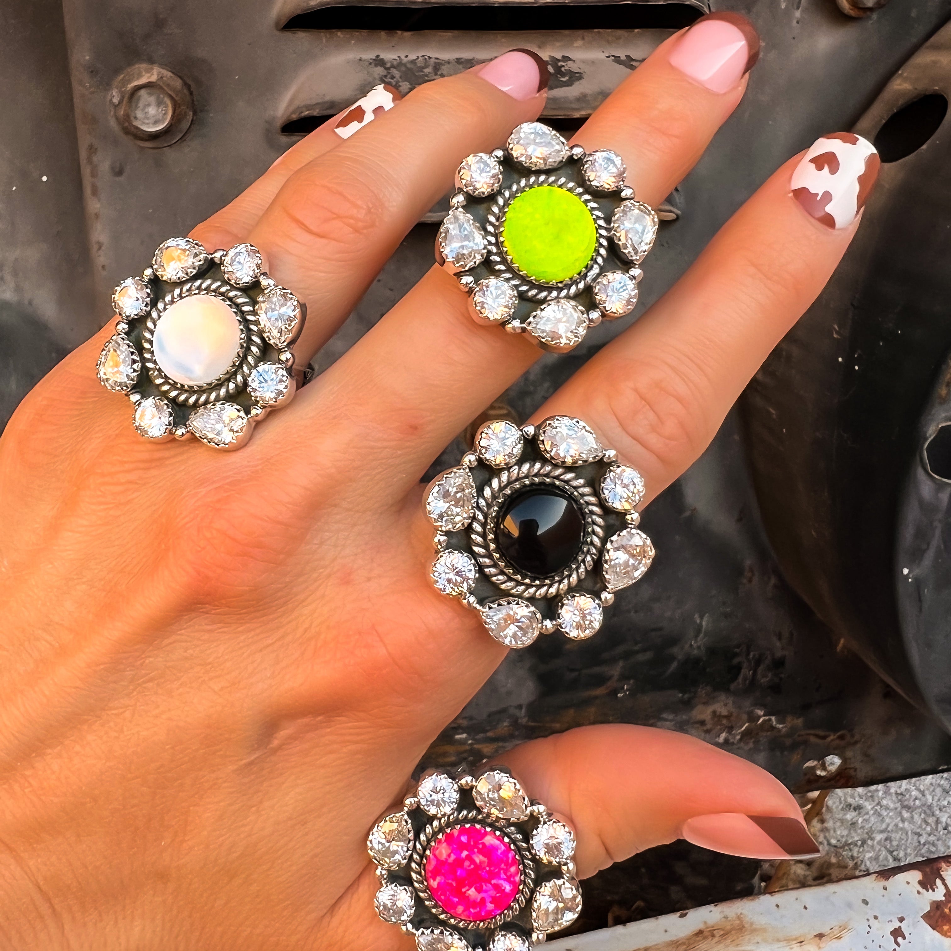 Krystal Krushes Cluster Ring | PREORDER NOW OPEN-Rings-Krush Kandy, Women's Online Fashion Boutique Located in Phoenix, Arizona (Scottsdale Area)