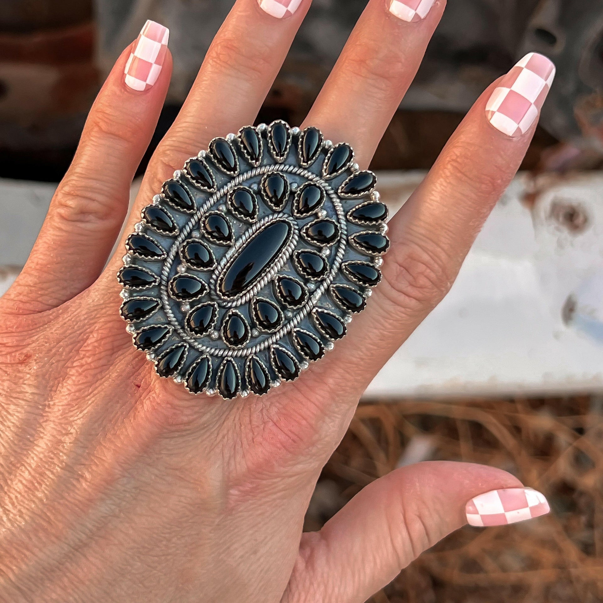Big Mama Concho Ring MADE TO ORDER-Cluster Rings-Krush Kandy, Women's Online Fashion Boutique Located in Phoenix, Arizona (Scottsdale Area)