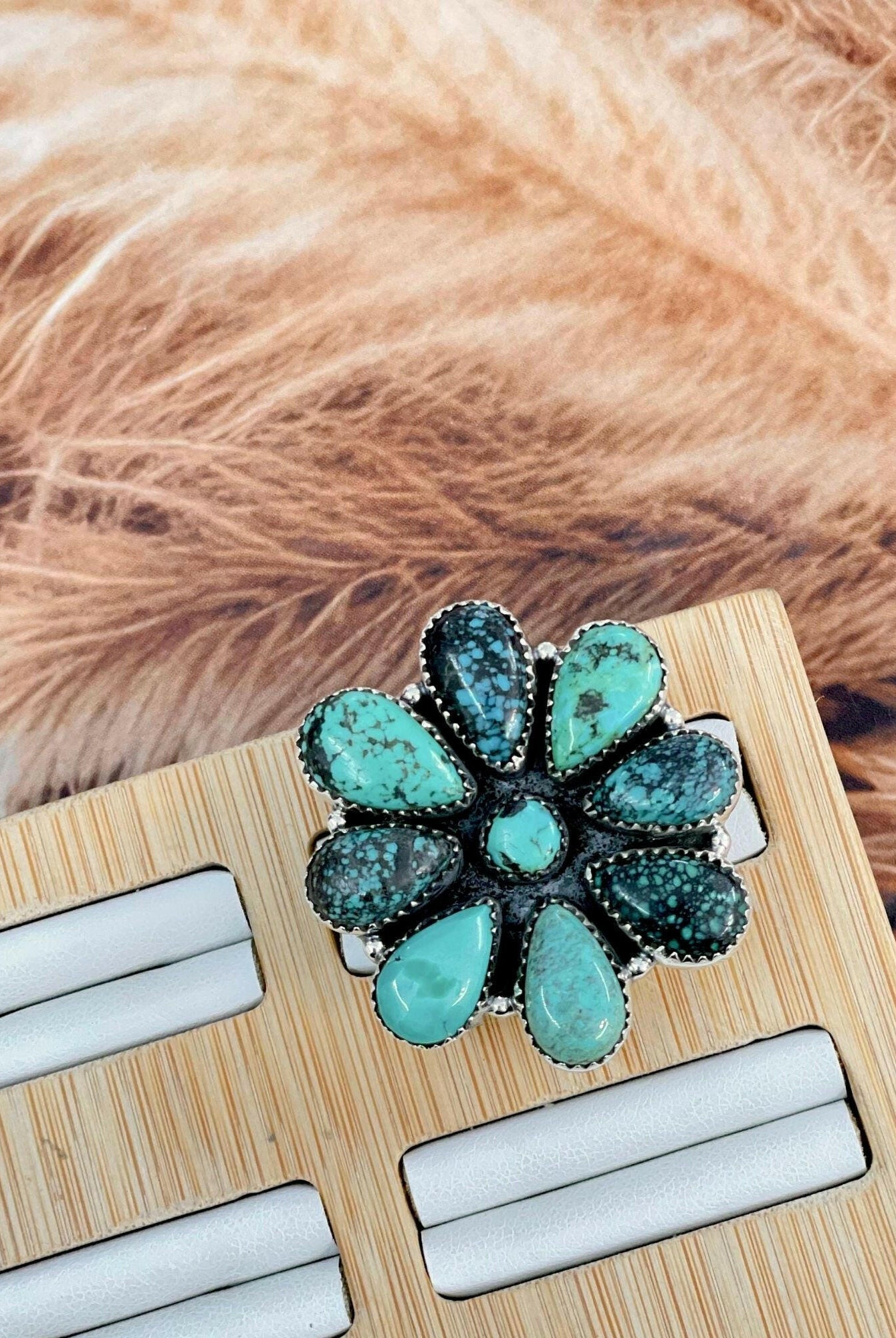 One Of A Kind Turquoise Clusters-Ring Sizers-Krush Kandy, Women's Online Fashion Boutique Located in Phoenix, Arizona (Scottsdale Area)