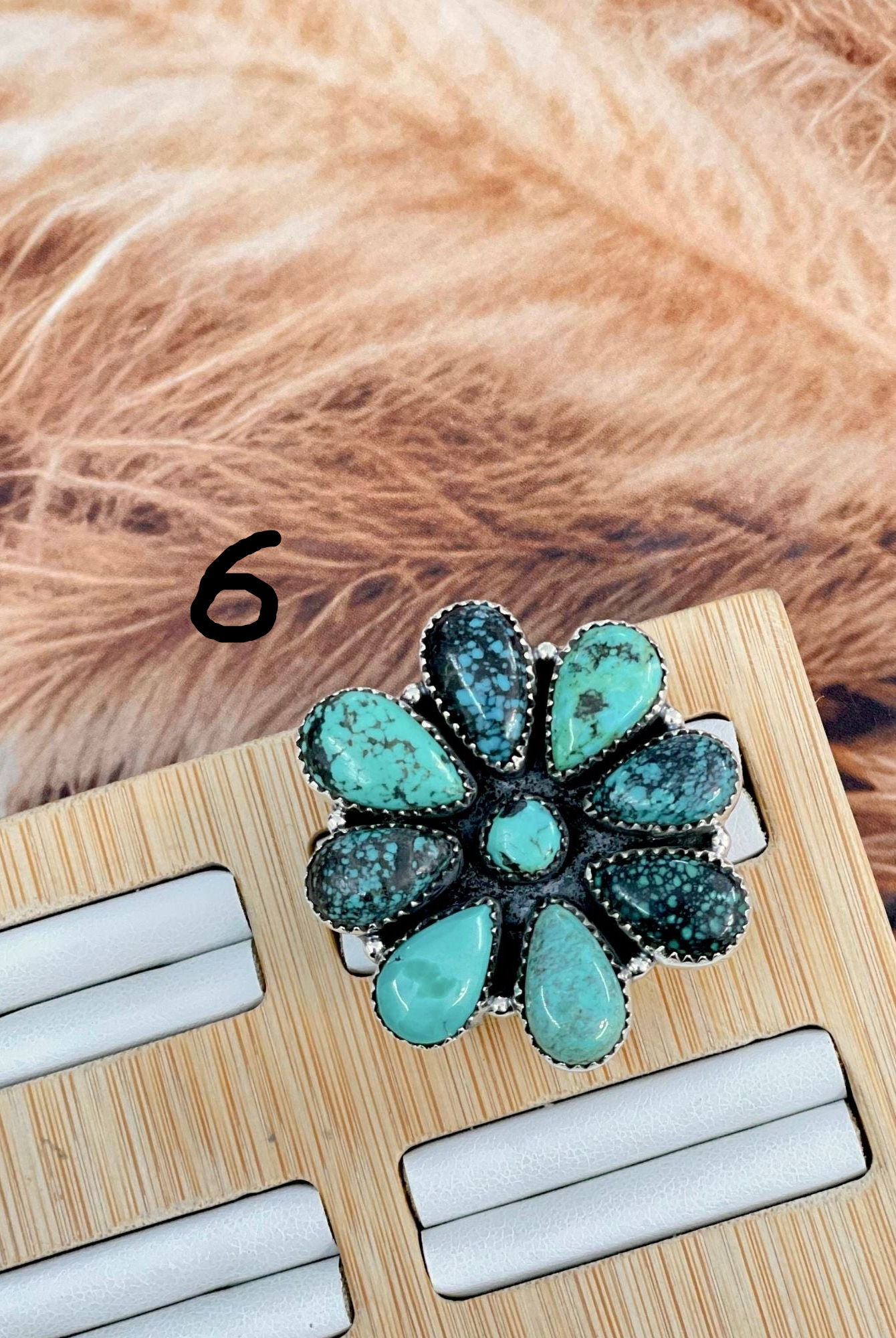 One Of A Kind Turquoise Clusters-Ring Sizers-Krush Kandy, Women's Online Fashion Boutique Located in Phoenix, Arizona (Scottsdale Area)