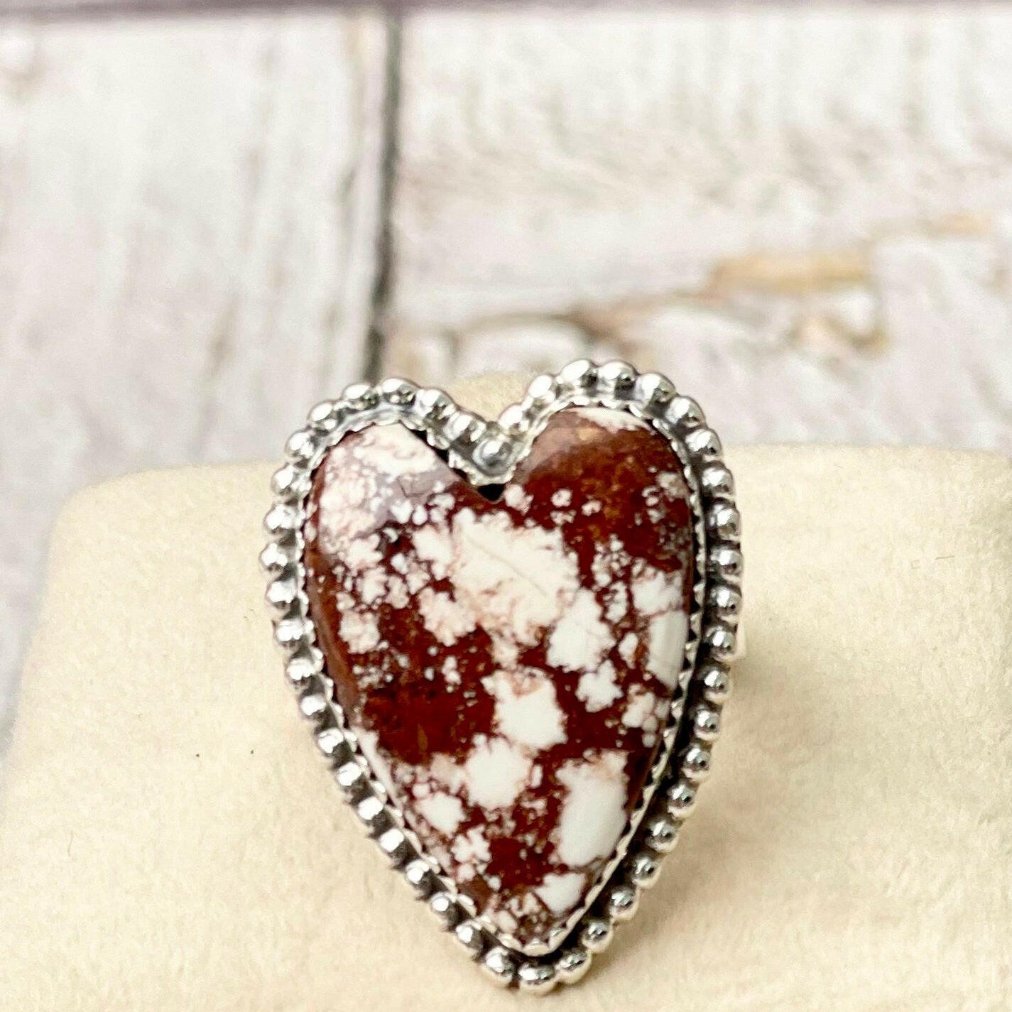 Long Heart Sterling Silver Ring MADE TO ORDER-Statement Rings-Krush Kandy, Women's Online Fashion Boutique Located in Phoenix, Arizona (Scottsdale Area)