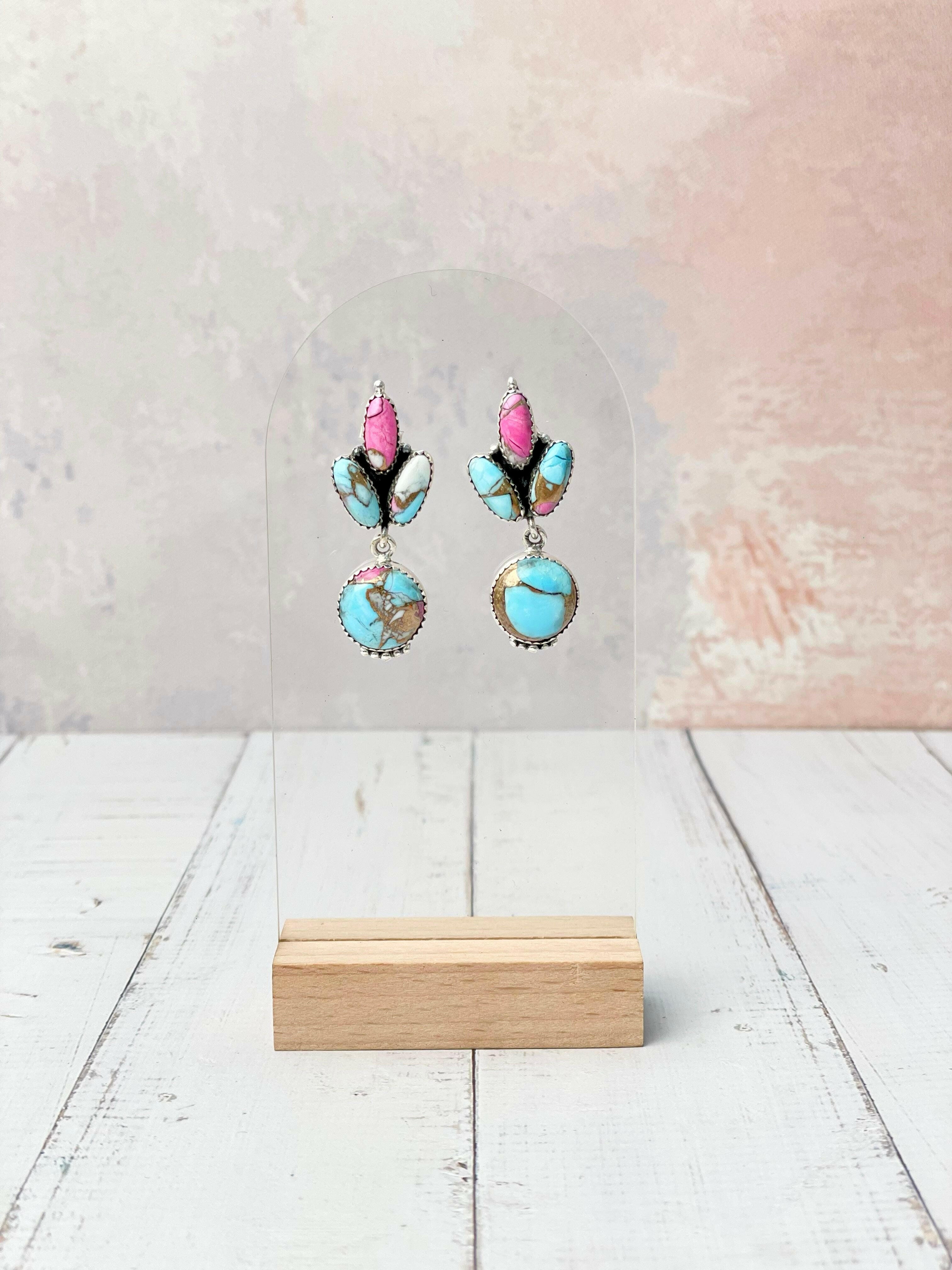 Cotton Kandy Dahlia Cluster Earrings-Earrings-Krush Kandy, Women's Online Fashion Boutique Located in Phoenix, Arizona (Scottsdale Area)