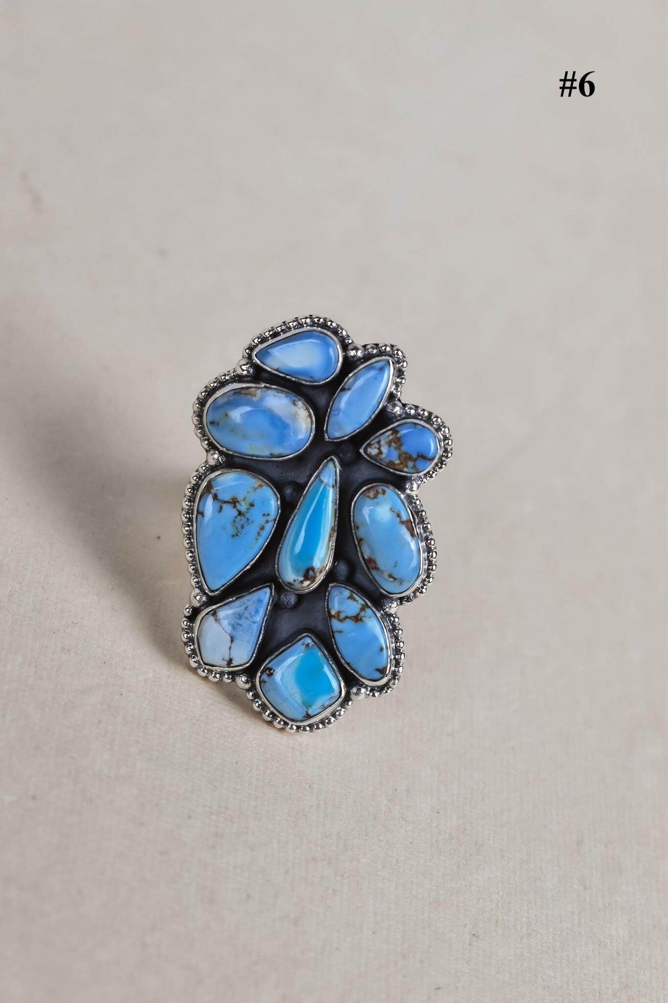 Golden Hills Chunky Cluster Sterling Silver Rings-Cluster Rings-Krush Kandy, Women's Online Fashion Boutique Located in Phoenix, Arizona (Scottsdale Area)