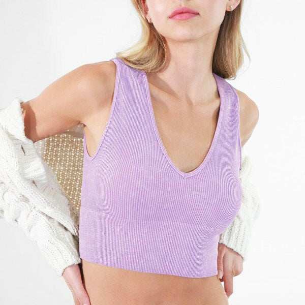 NikiBiki Vintage Plunge V-Neck Top-Tanks-Krush Kandy, Women's Online Fashion Boutique Located in Phoenix, Arizona (Scottsdale Area)