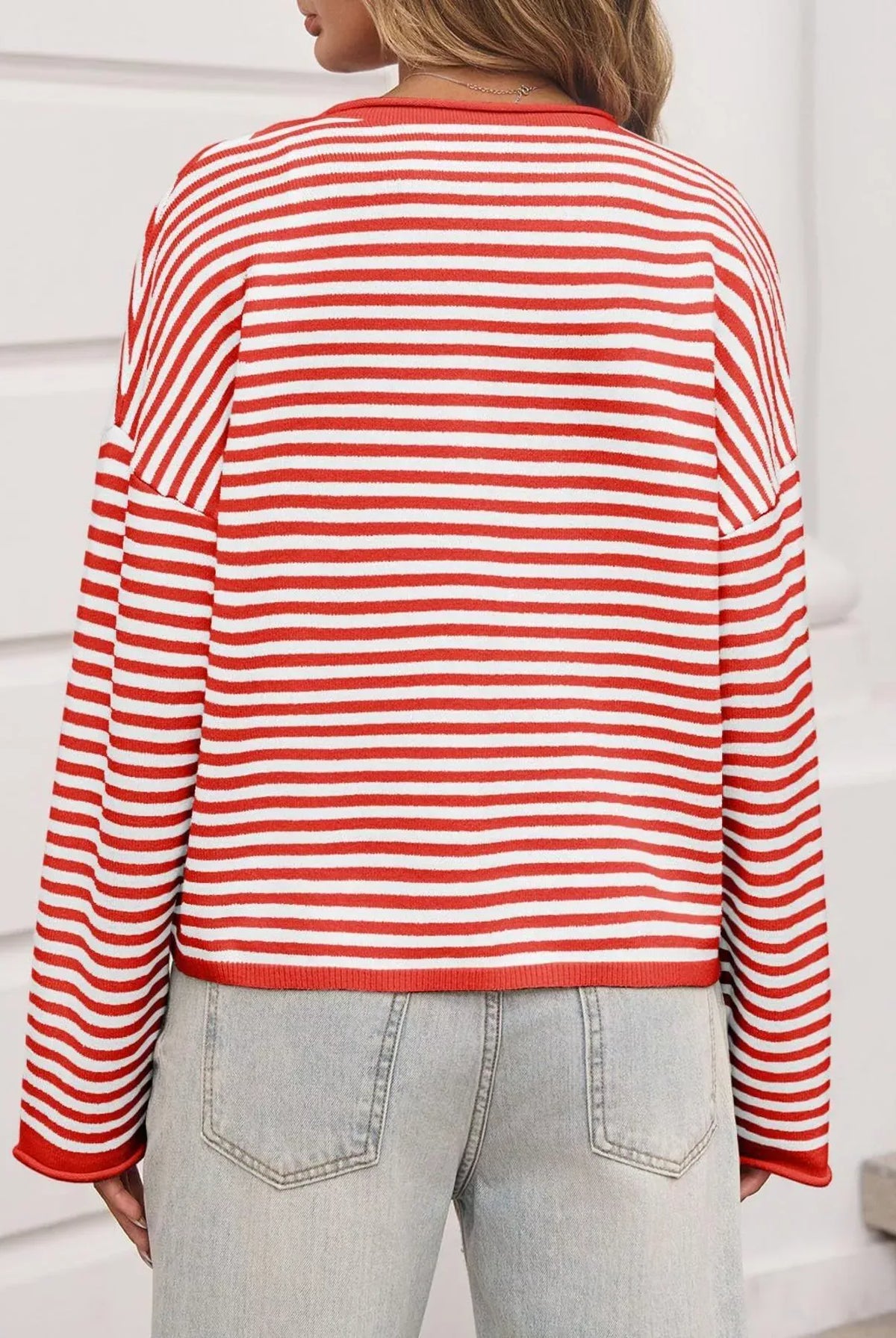 Striped Button-Up Cardigan-Sweaters-Krush Kandy, Women's Online Fashion Boutique Located in Phoenix, Arizona (Scottsdale Area)