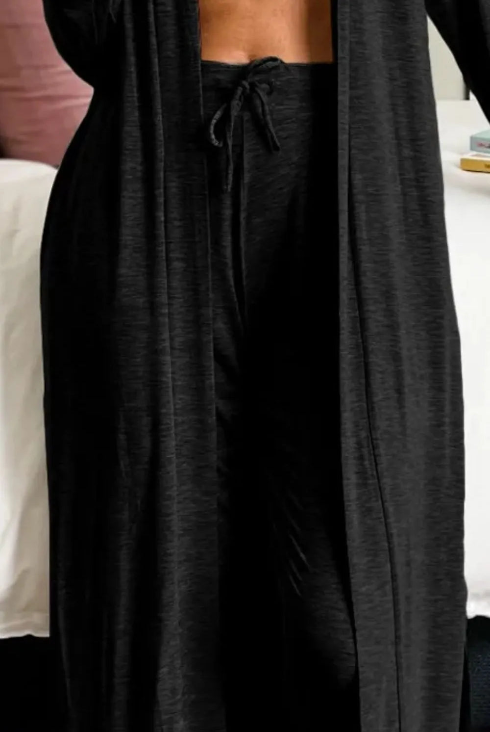 Open Front Long Sleeve Cardigan and Pants Lounge Set-Krush Kandy, Women's Online Fashion Boutique Located in Phoenix, Arizona (Scottsdale Area)