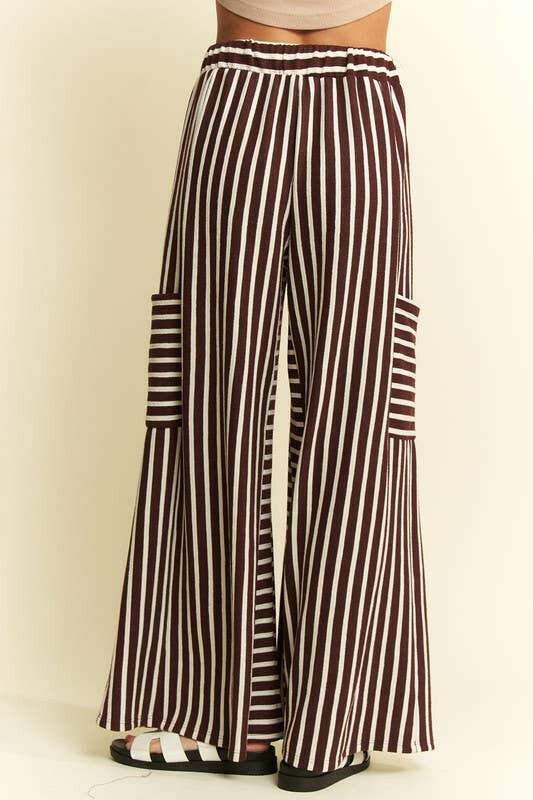 Stripe Wide Leg Pants-PANTS-Krush Kandy, Women's Online Fashion Boutique Located in Phoenix, Arizona (Scottsdale Area)