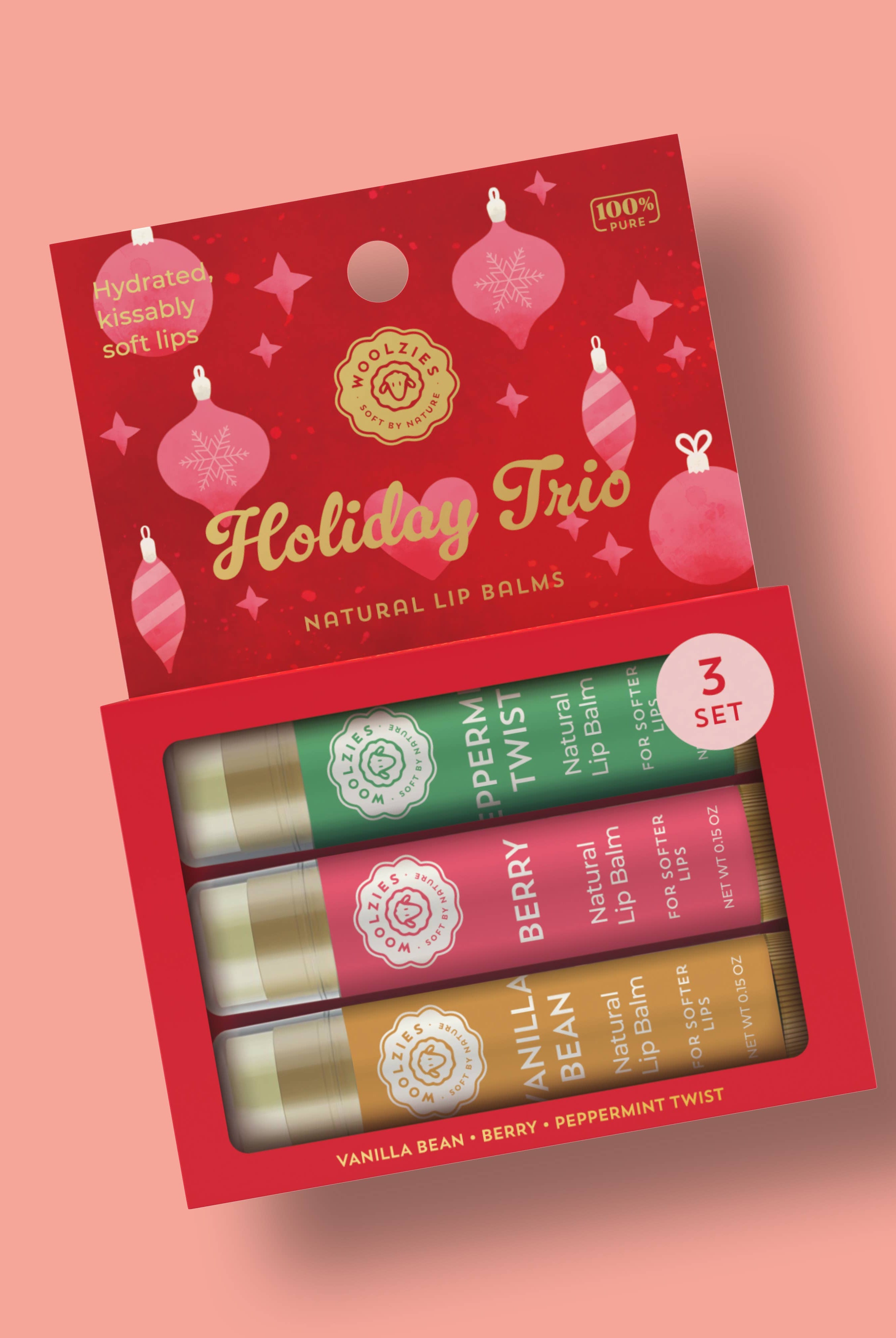 Holiday Trio Lip Balm Set-Accessories-Krush Kandy, Women's Online Fashion Boutique Located in Phoenix, Arizona (Scottsdale Area)