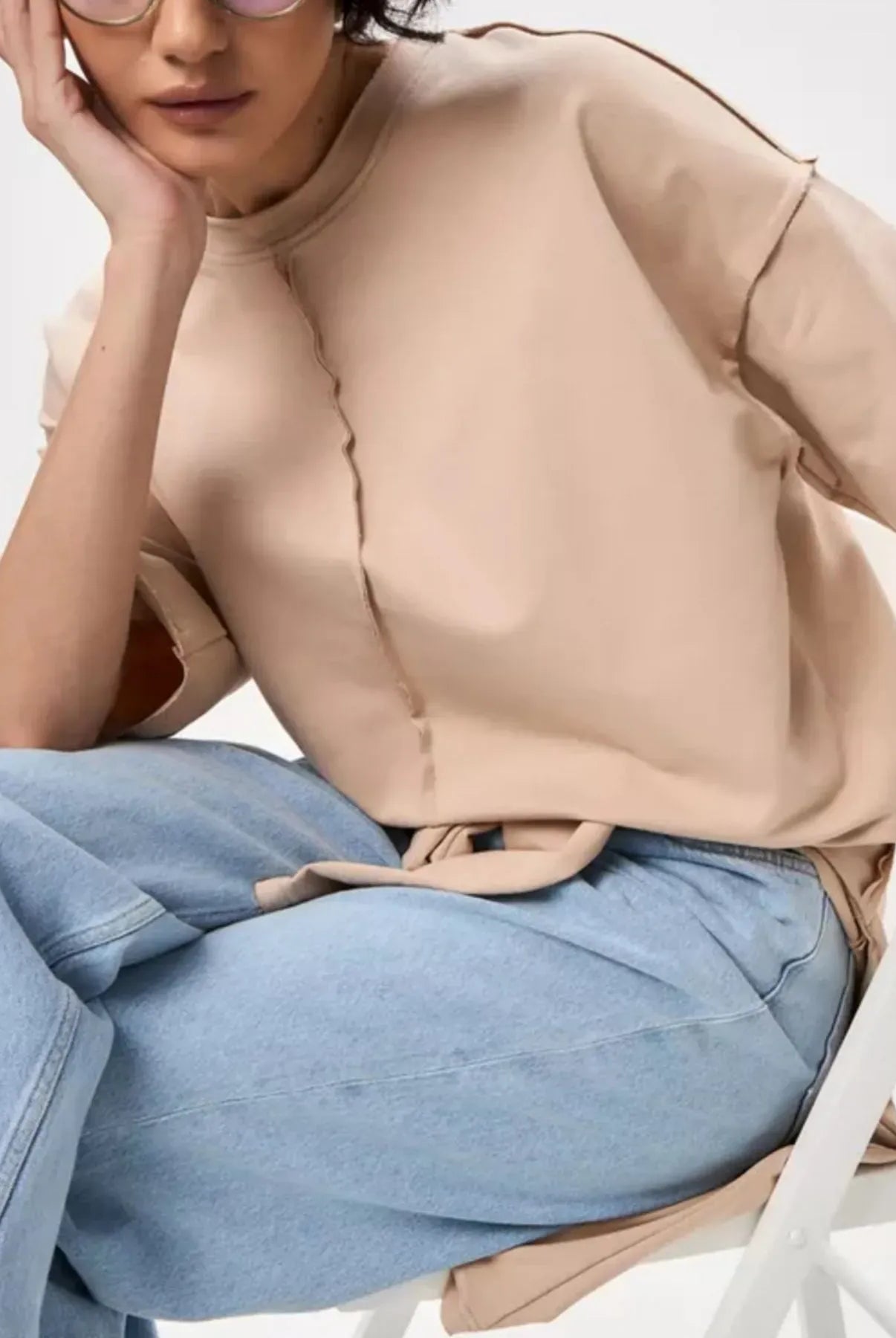 Round Neck Half Sleeve T-Shirt-Krush Kandy, Women's Online Fashion Boutique Located in Phoenix, Arizona (Scottsdale Area)