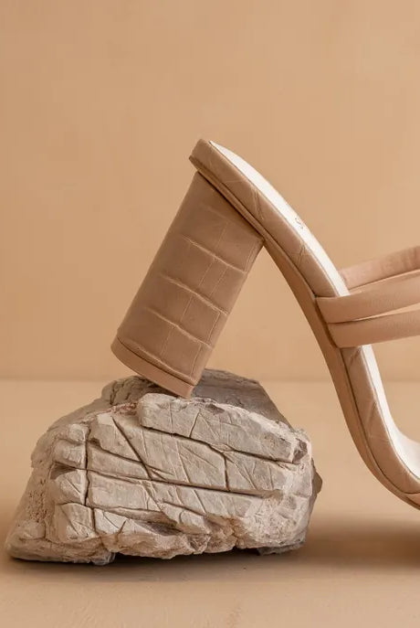 The Angela - Strappy Alligator Heels-Sandals-Krush Kandy, Women's Online Fashion Boutique Located in Phoenix, Arizona (Scottsdale Area)