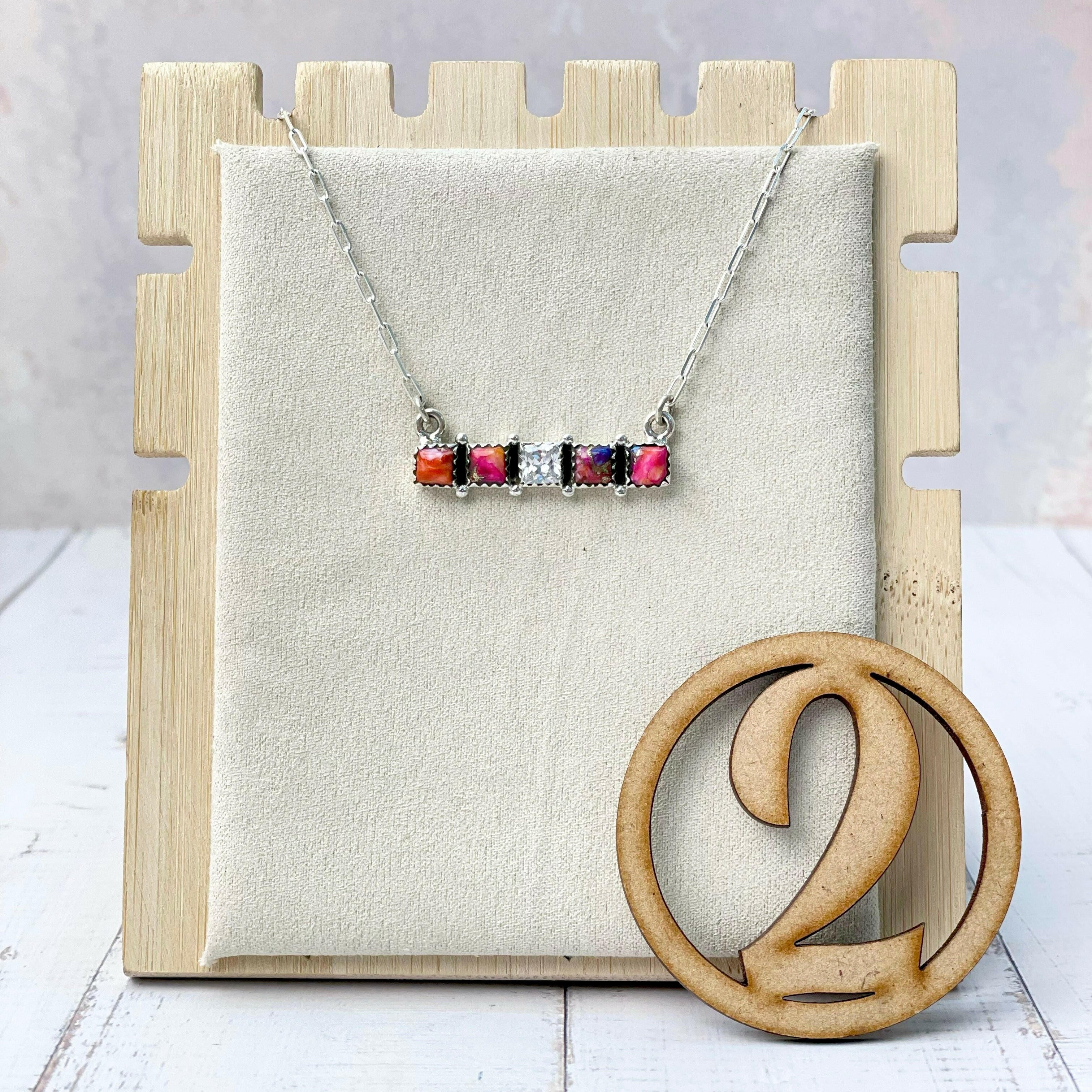 Kandy Stone Bar Necklaces-Necklaces-Krush Kandy, Women's Online Fashion Boutique Located in Phoenix, Arizona (Scottsdale Area)