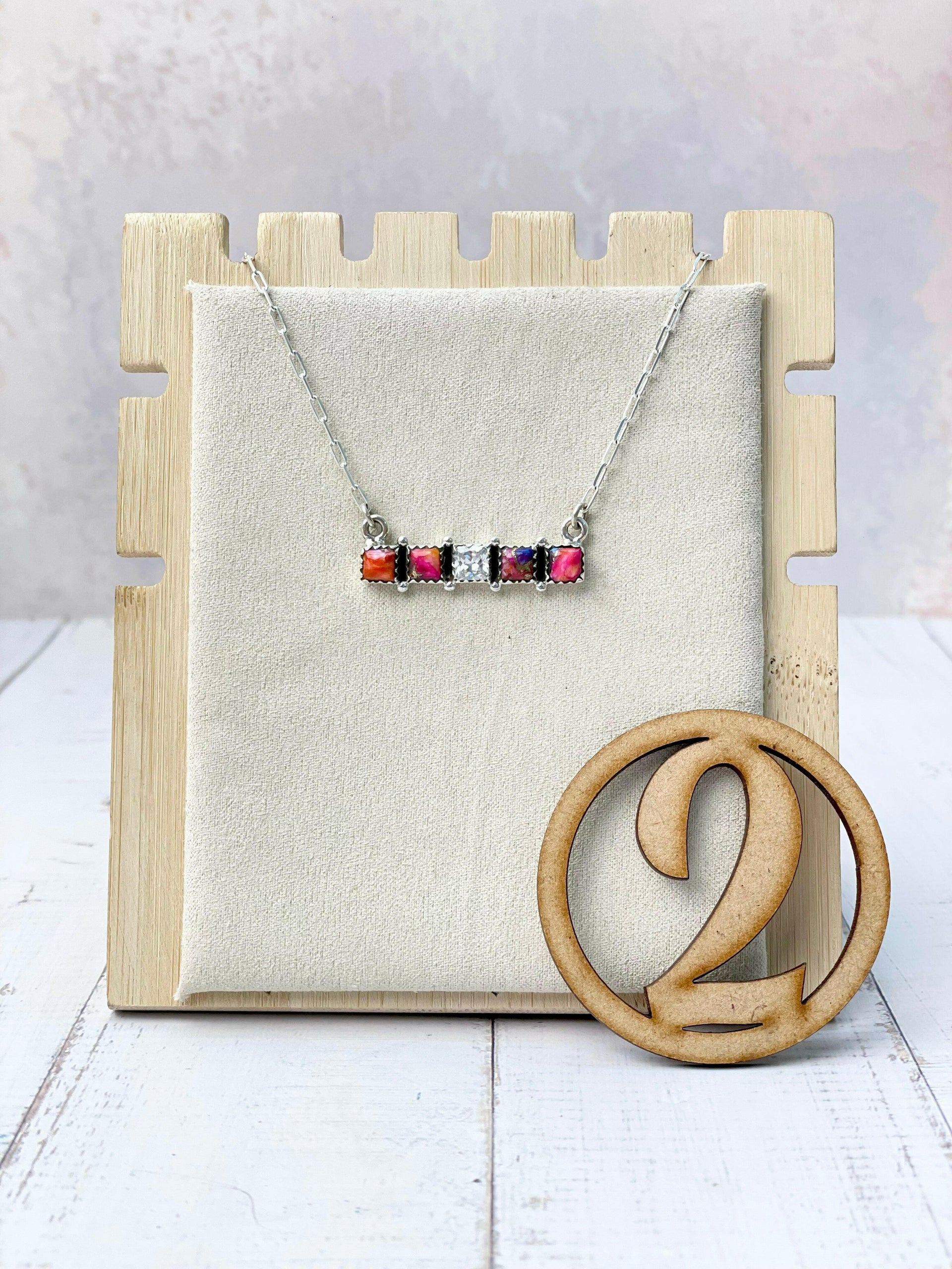 Kandy Stone Bar Necklaces-Necklaces-Krush Kandy, Women's Online Fashion Boutique Located in Phoenix, Arizona (Scottsdale Area)