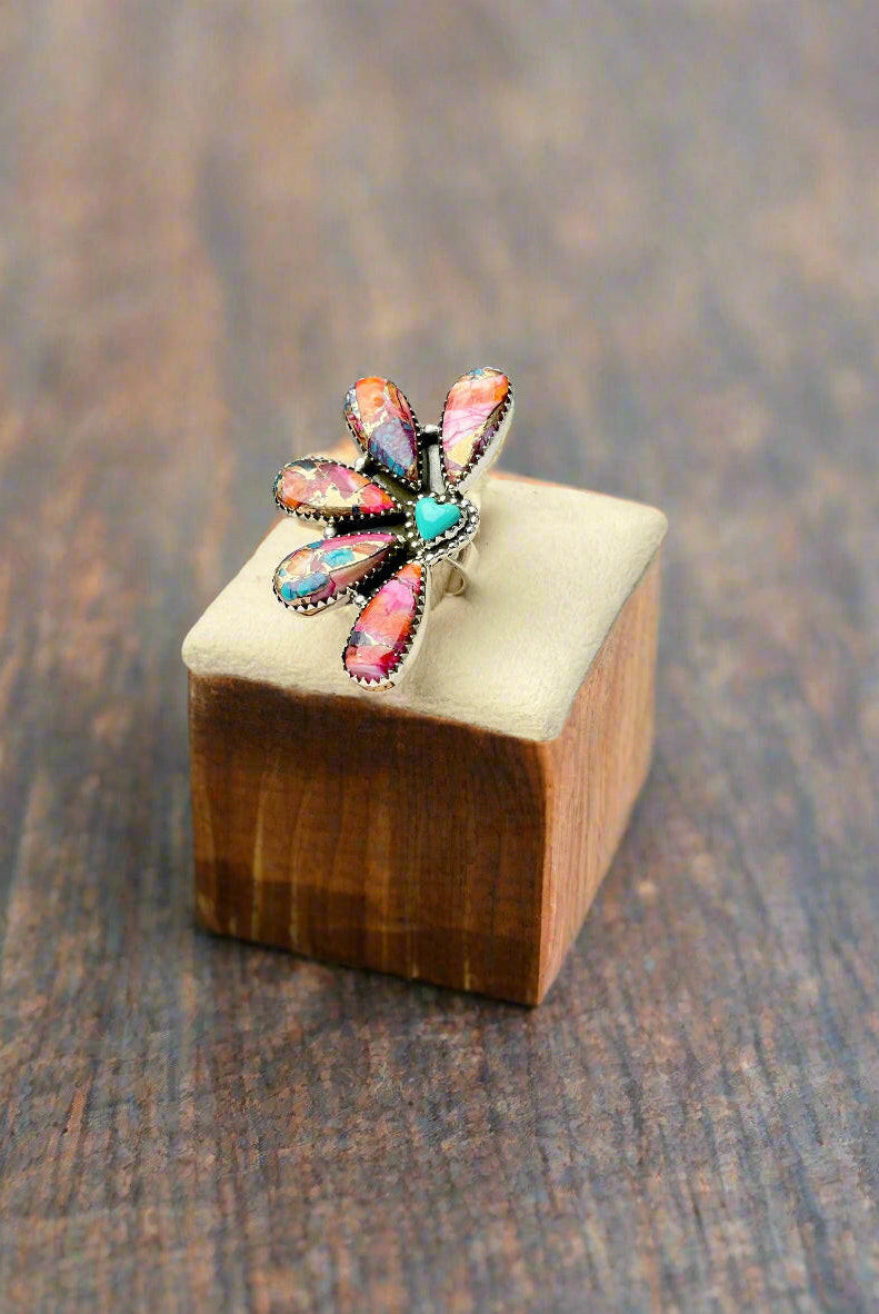 Half Of Me Blossom Heart Ring-Ring Sizers-Krush Kandy, Women's Online Fashion Boutique Located in Phoenix, Arizona (Scottsdale Area)