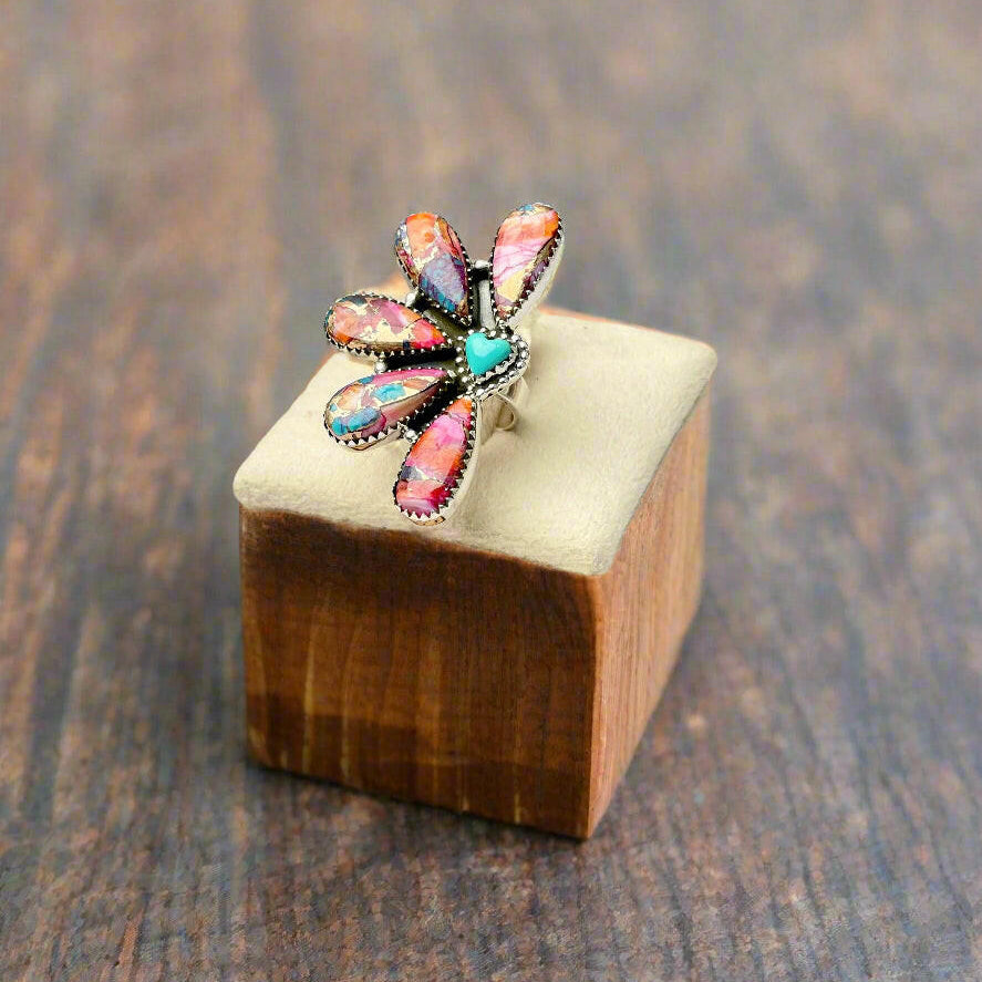 Half Of Me Blossom Heart Ring-Ring Sizers-Krush Kandy, Women's Online Fashion Boutique Located in Phoenix, Arizona (Scottsdale Area)