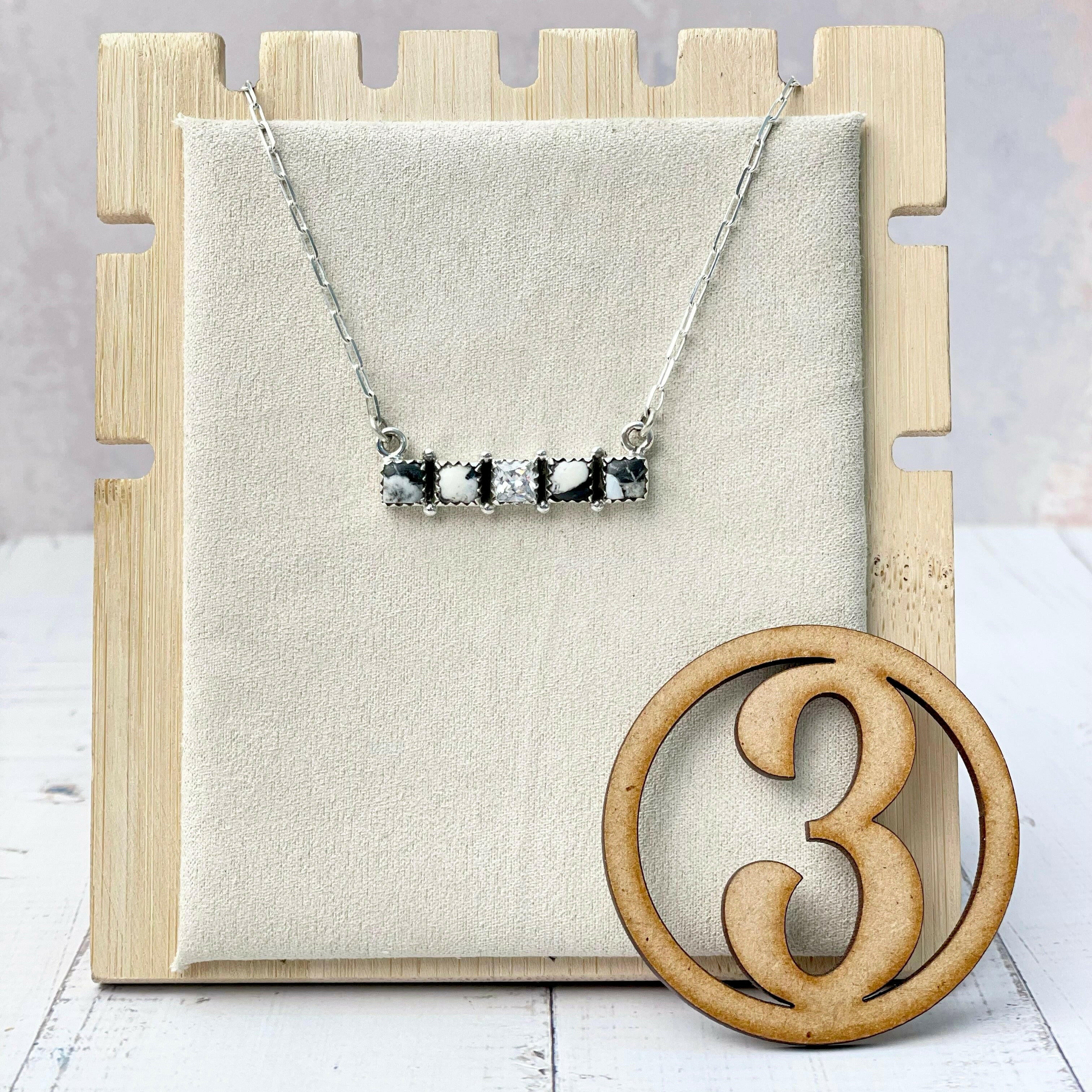 Kandy Stone Bar Necklaces-Necklaces-Krush Kandy, Women's Online Fashion Boutique Located in Phoenix, Arizona (Scottsdale Area)