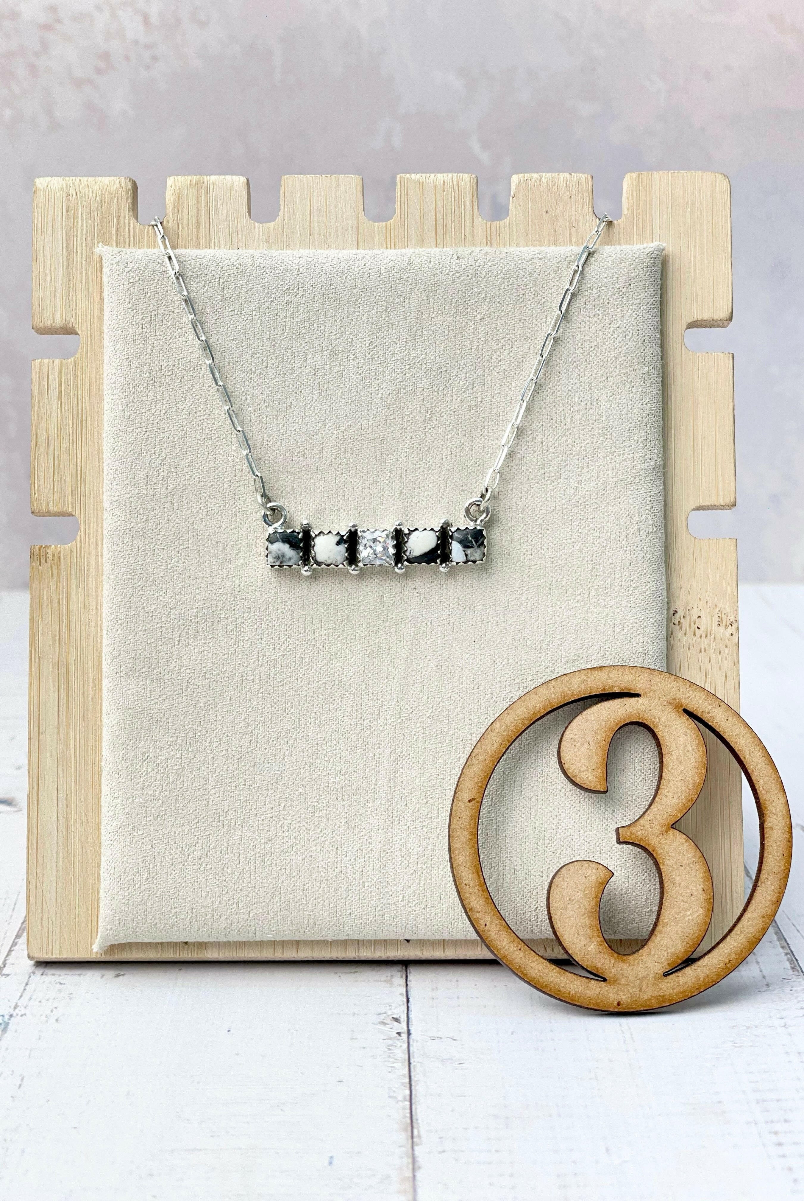 Kandy Stone Bar Necklaces-Necklaces-Krush Kandy, Women's Online Fashion Boutique Located in Phoenix, Arizona (Scottsdale Area)