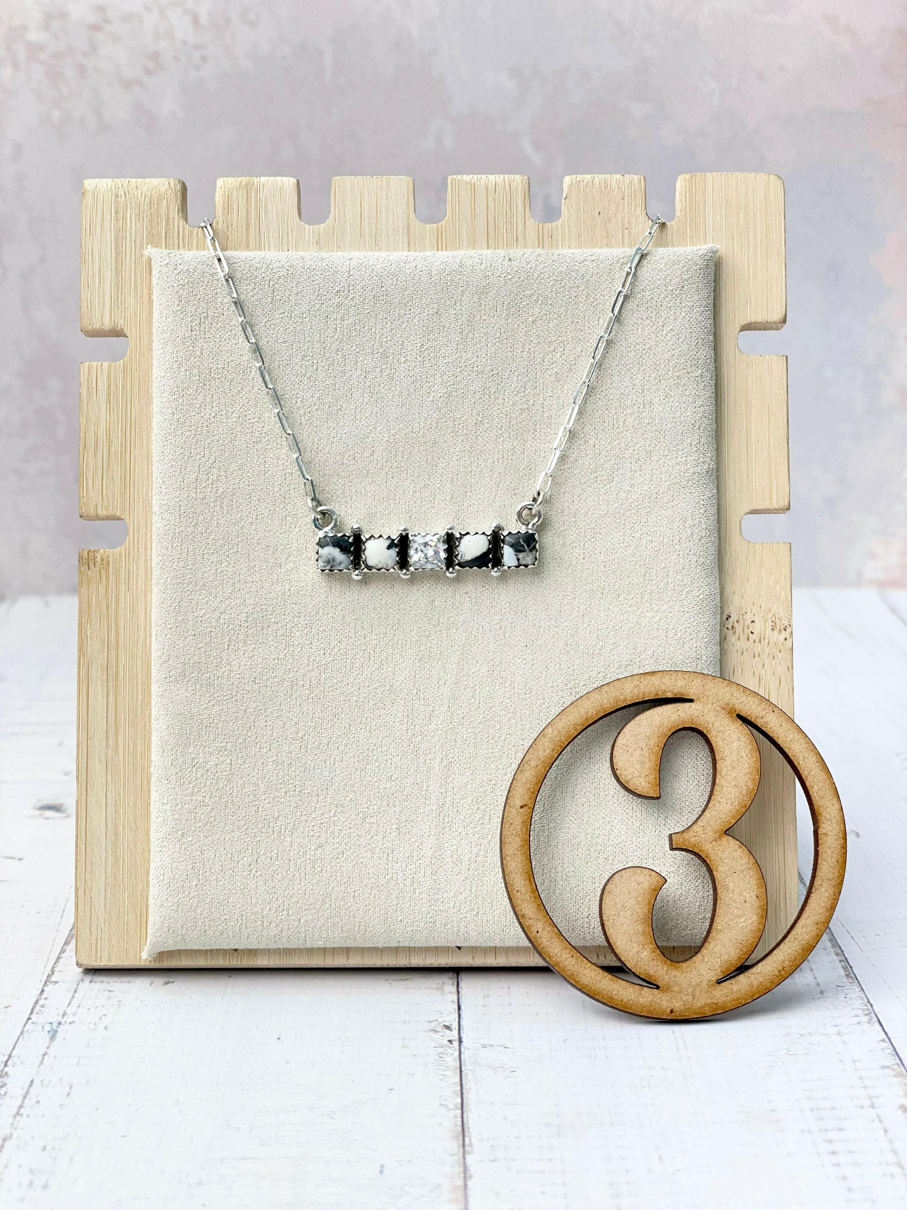 Kandy Stone Bar Necklaces-Necklaces-Krush Kandy, Women's Online Fashion Boutique Located in Phoenix, Arizona (Scottsdale Area)