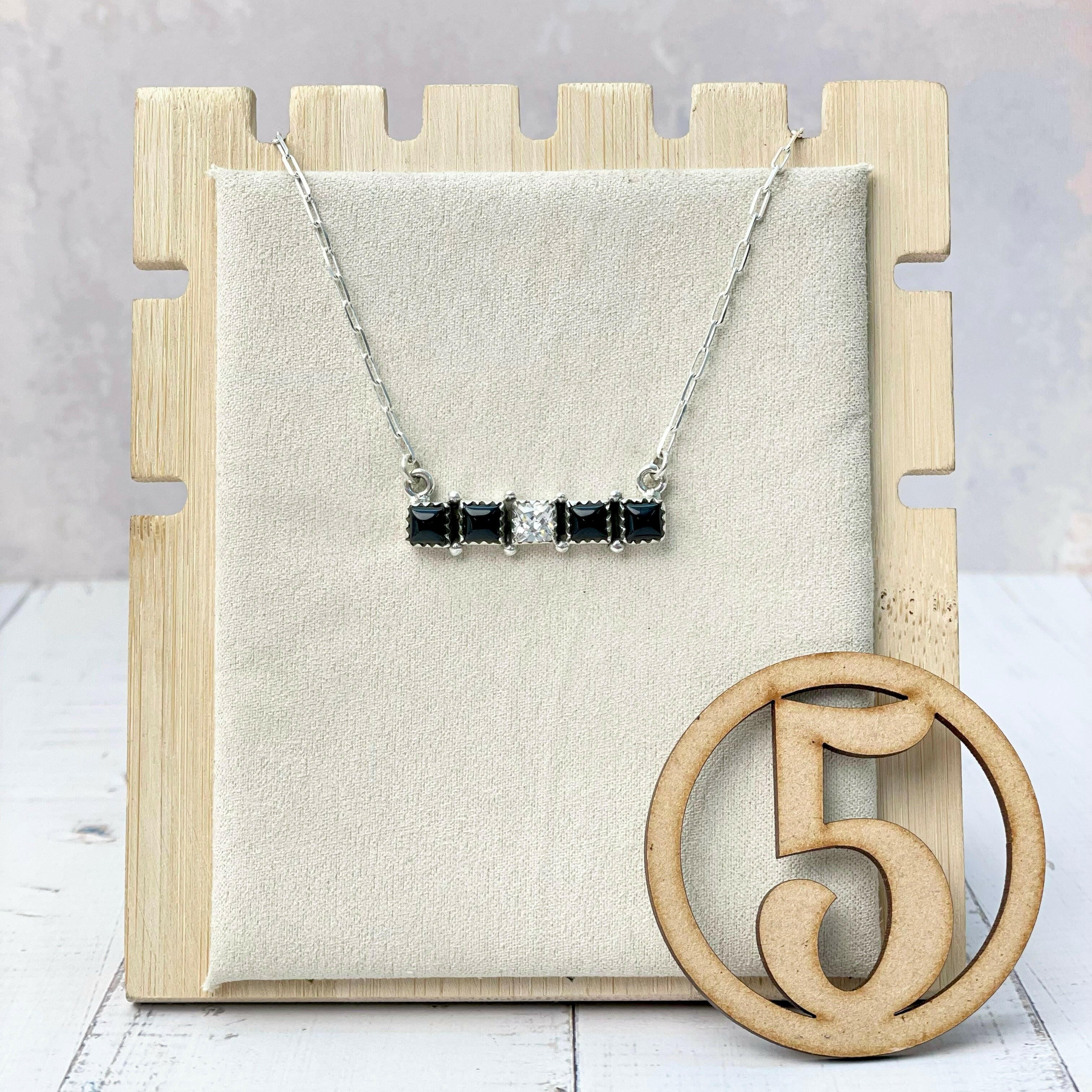 Kandy Stone Bar Necklaces-Necklaces-Krush Kandy, Women's Online Fashion Boutique Located in Phoenix, Arizona (Scottsdale Area)