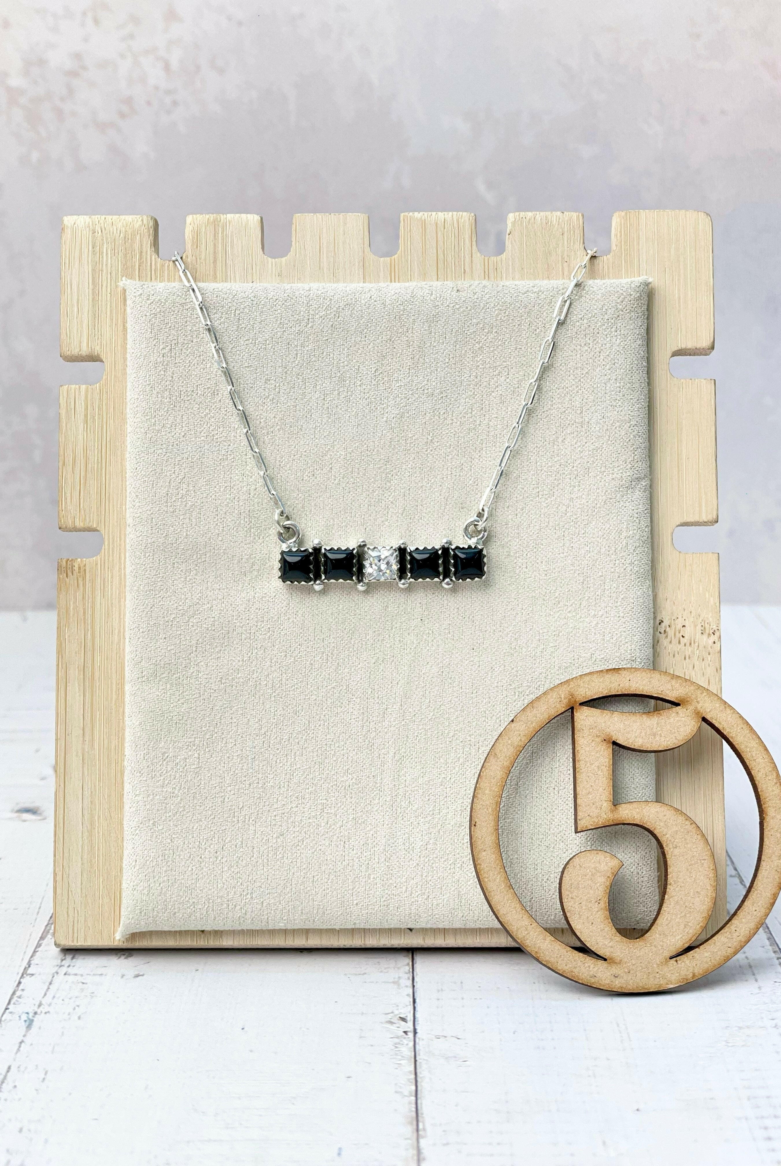 Kandy Stone Bar Necklaces-Necklaces-Krush Kandy, Women's Online Fashion Boutique Located in Phoenix, Arizona (Scottsdale Area)