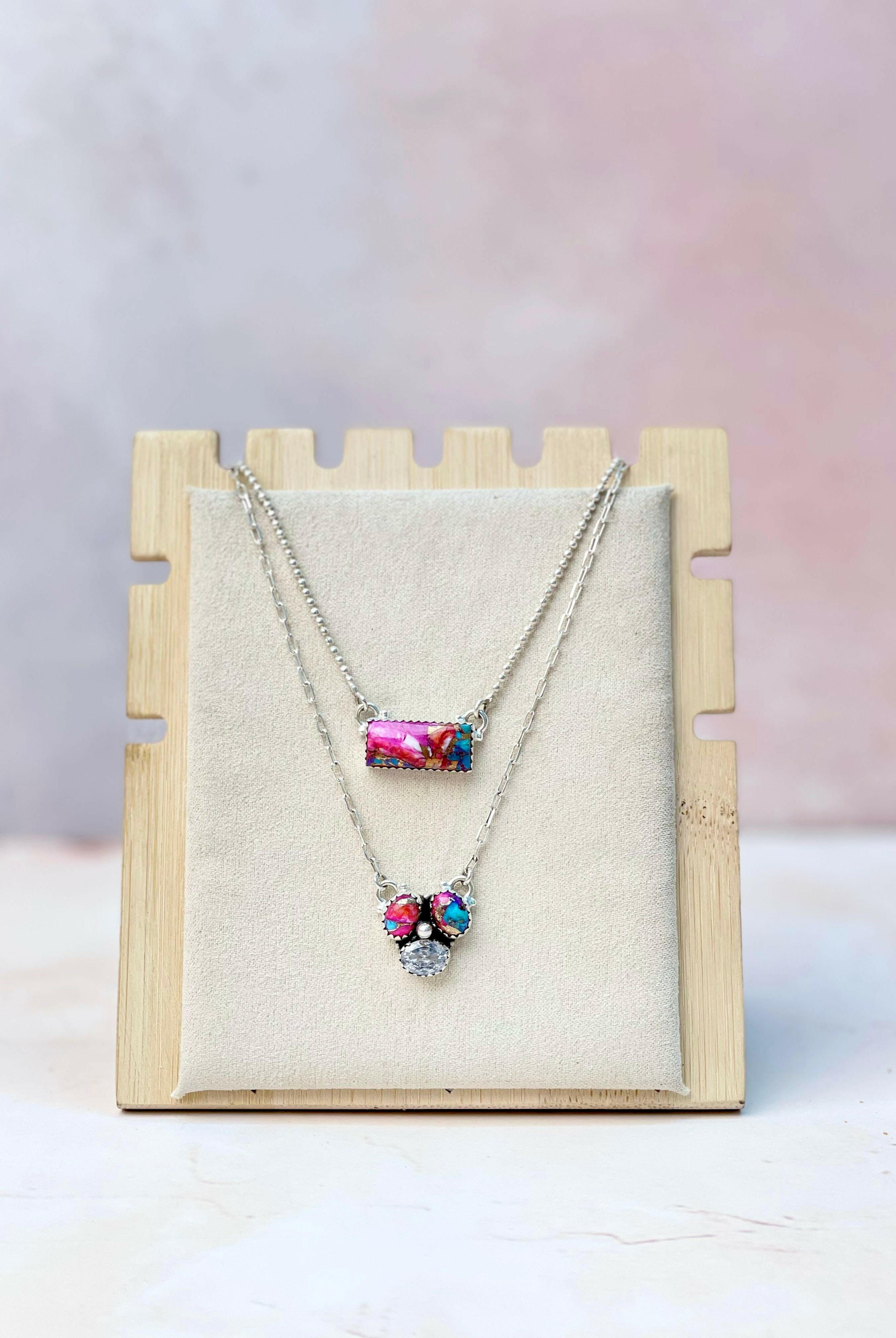 Baby Bar and Cluster Layered Necklace-Necklaces-Krush Kandy, Women's Online Fashion Boutique Located in Phoenix, Arizona (Scottsdale Area)