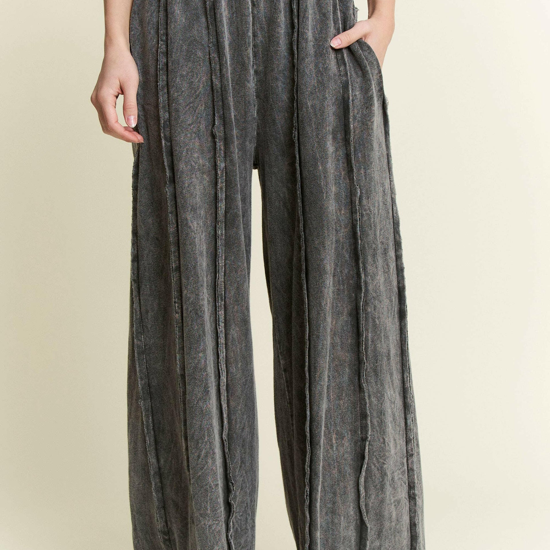 Vintage Edge Mineral Wash Pants-Pants-Krush Kandy, Women's Online Fashion Boutique Located in Phoenix, Arizona (Scottsdale Area)