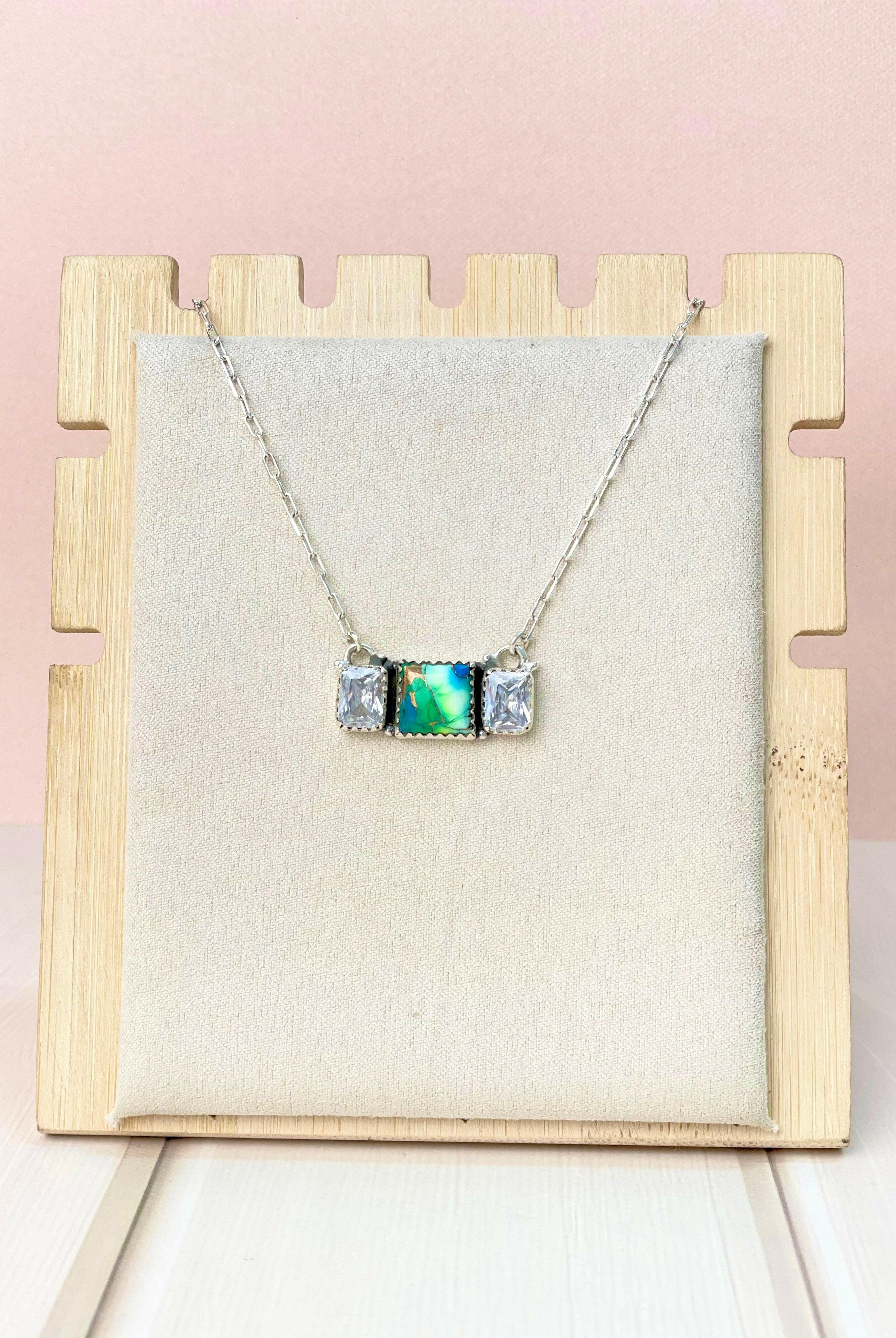 Celestial Peacock Dahlia Boho Necklace-Necklaces-Krush Kandy, Women's Online Fashion Boutique Located in Phoenix, Arizona (Scottsdale Area)