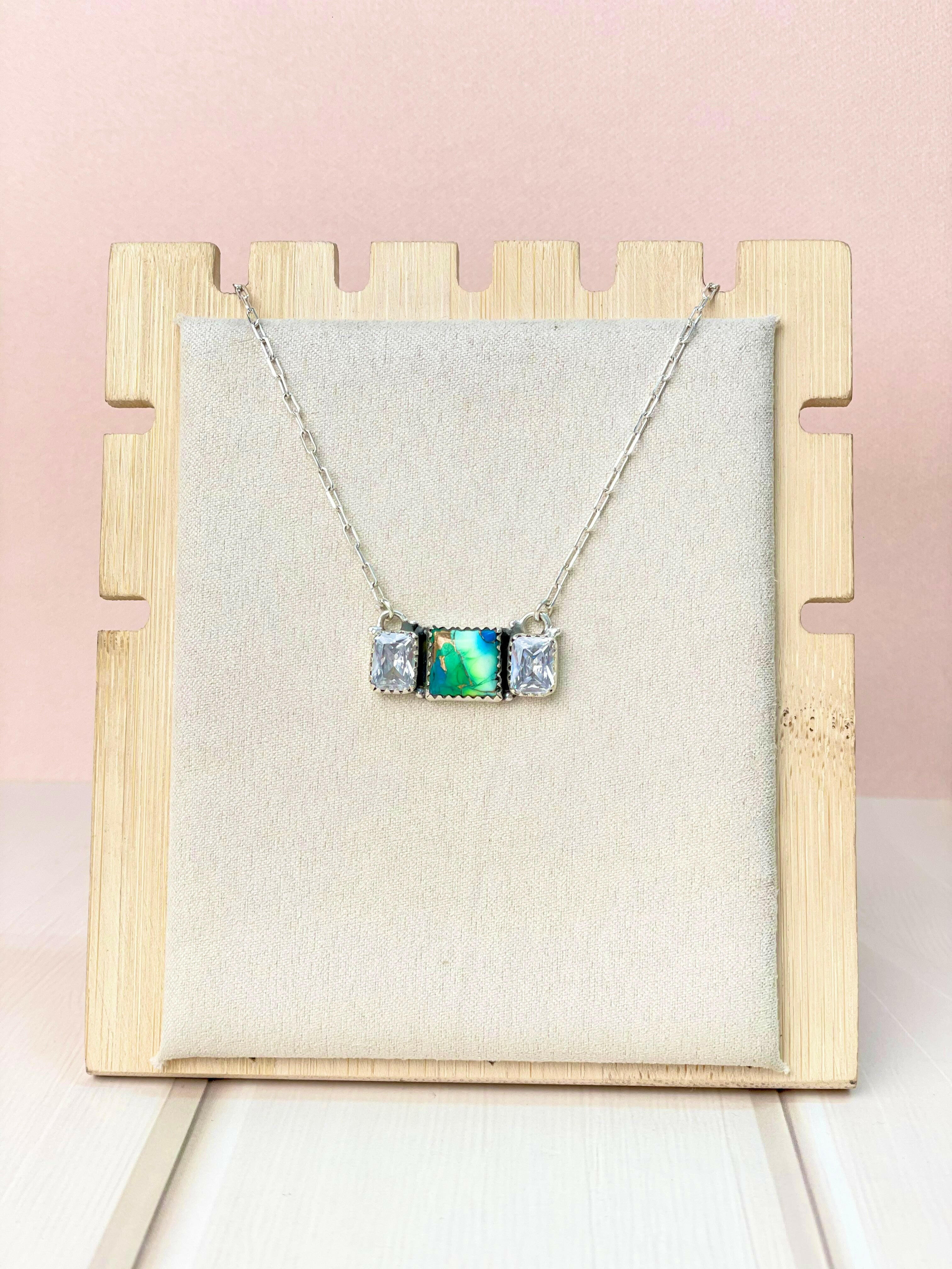 Celestial Peacock Dahlia Boho Necklace-Necklaces-Krush Kandy, Women's Online Fashion Boutique Located in Phoenix, Arizona (Scottsdale Area)