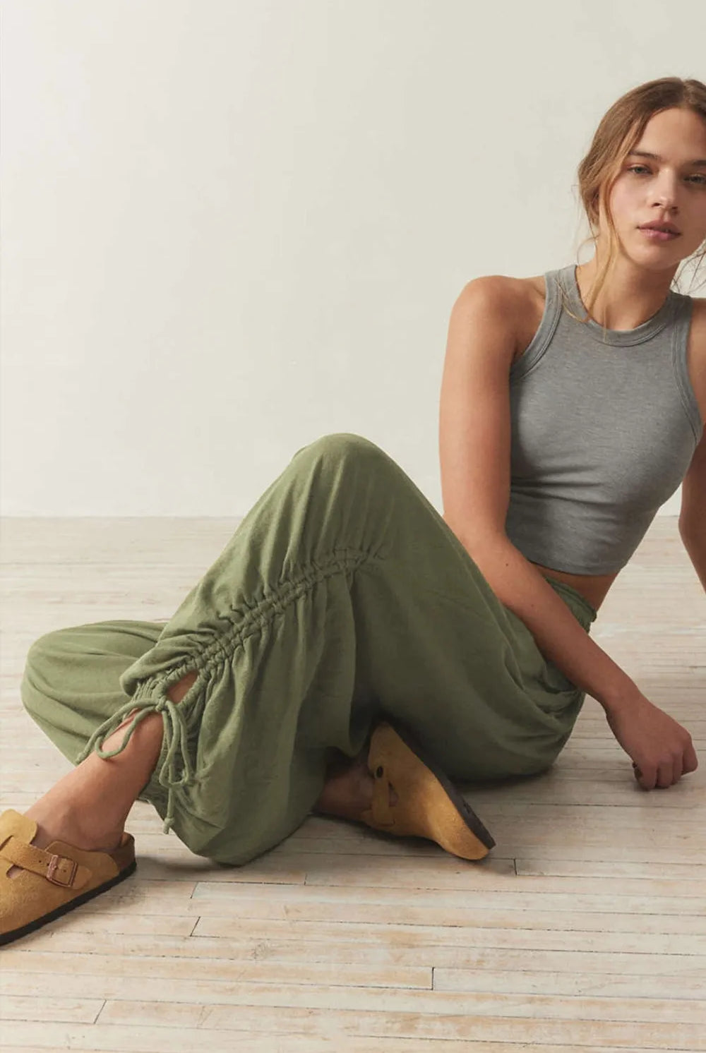 Drawstring Ruched Pants-Krush Kandy, Women's Online Fashion Boutique Located in Phoenix, Arizona (Scottsdale Area)